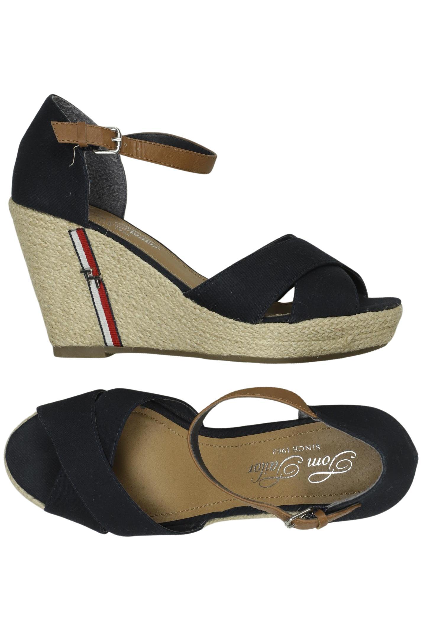 

Tom Tailor Damen Sandale, marineblau, Gr. 39
