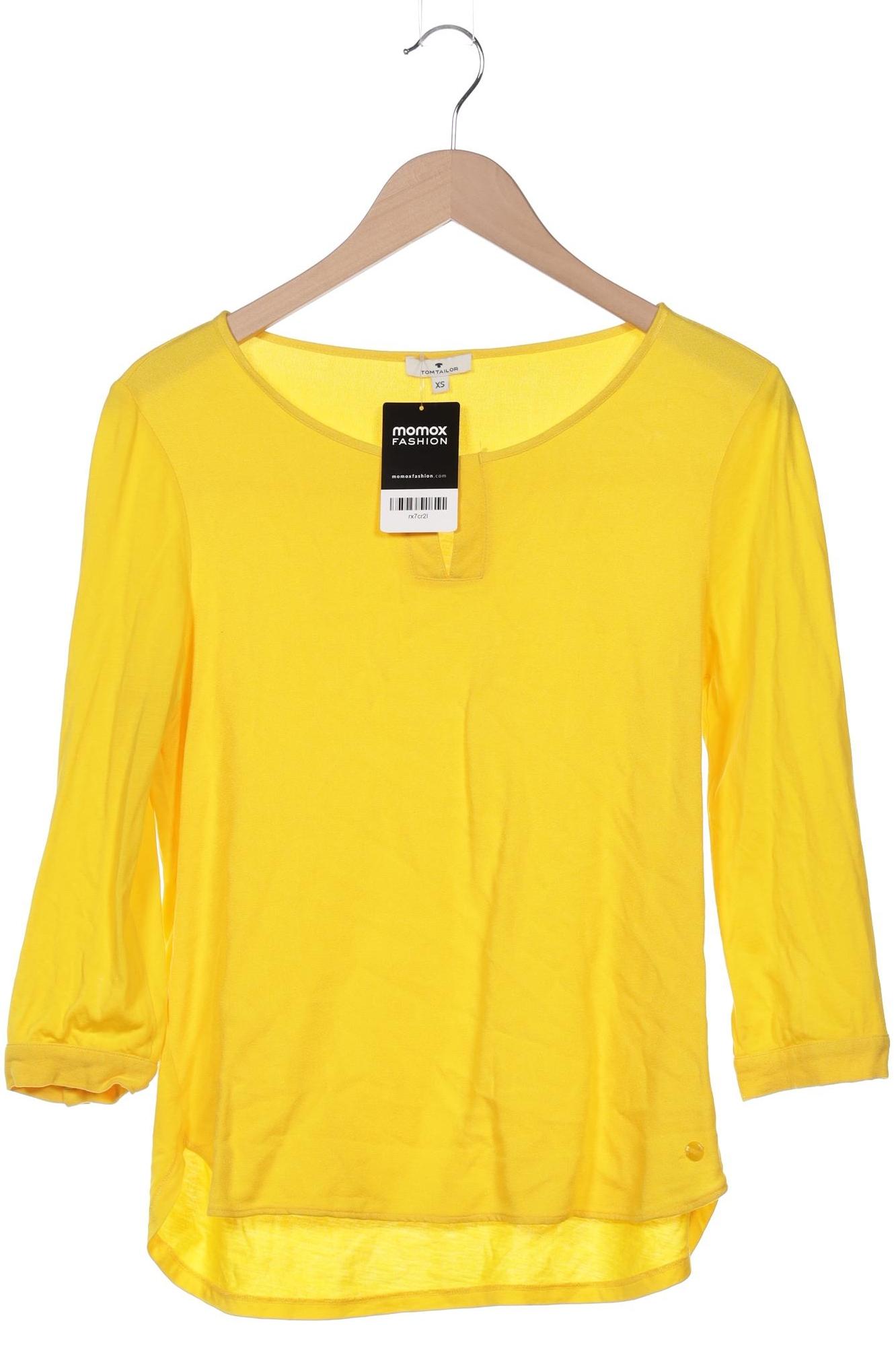 

Tom Tailor Damen Langarmshirt, gelb, Gr. 34