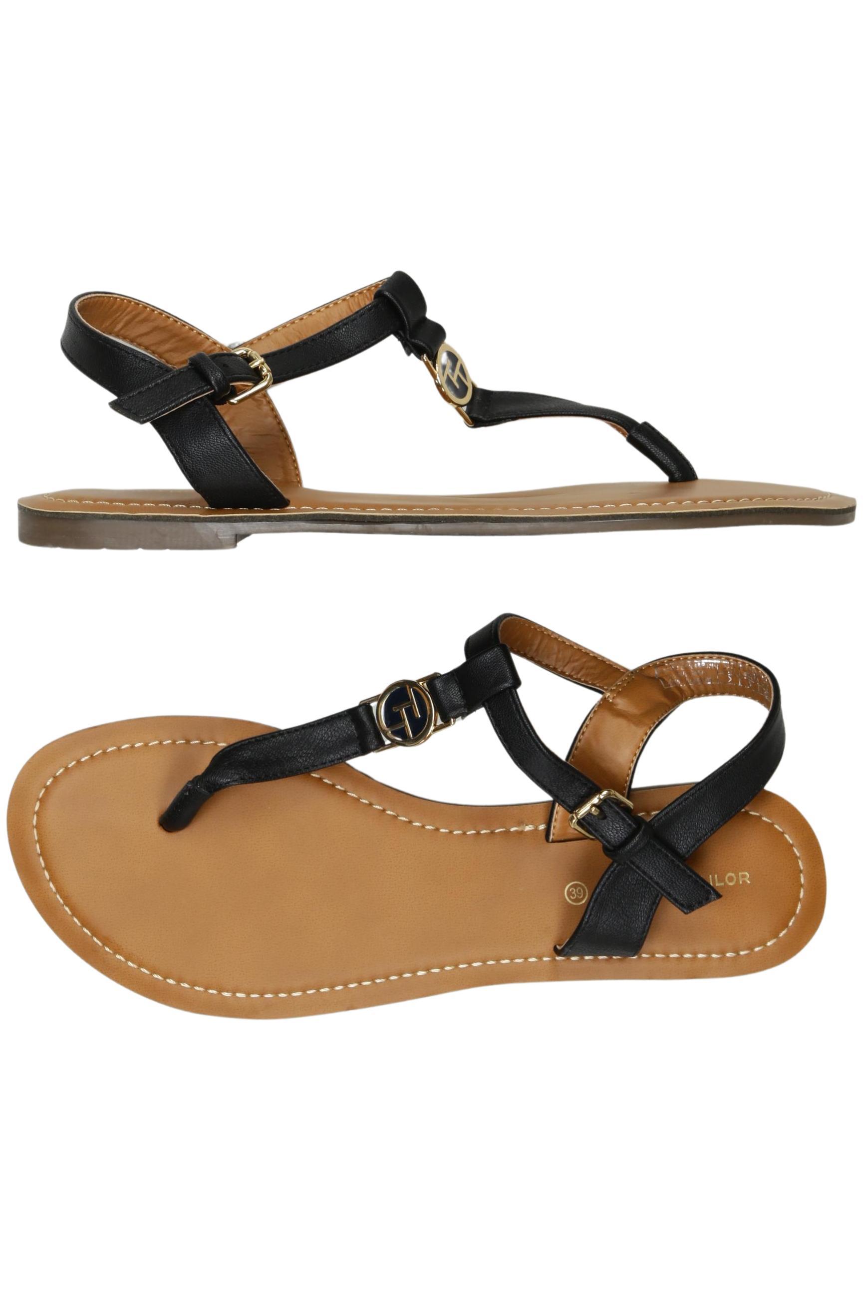 

Tom Tailor Damen Sandale, schwarz, Gr. 39