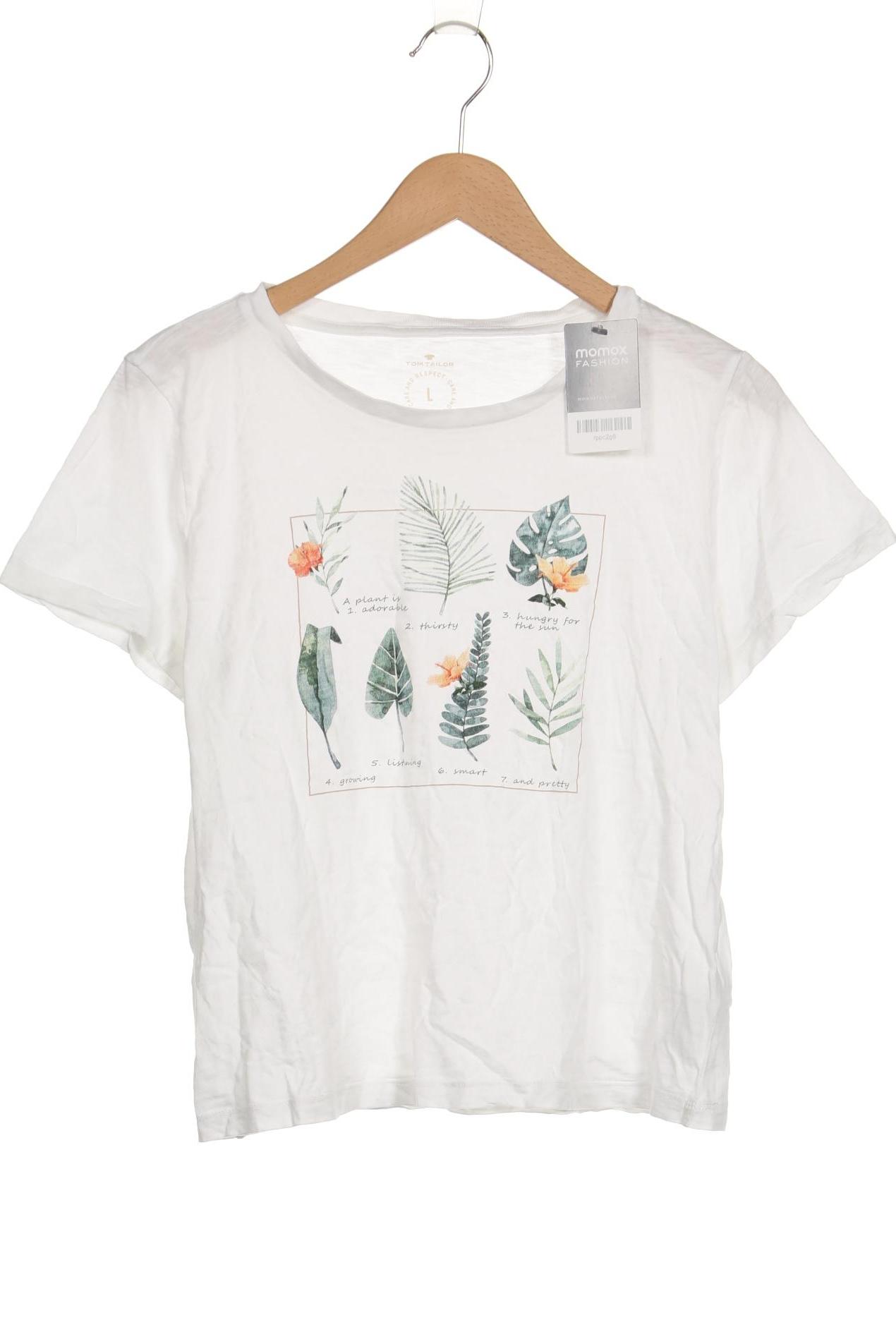 

Tom Tailor Damen T-Shirt, weiß, Gr. 42