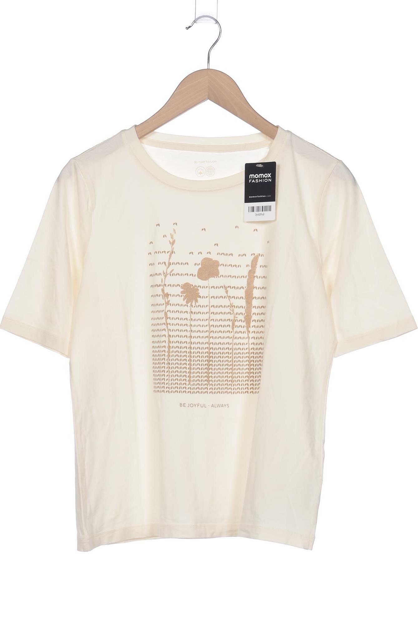 

Tom Tailor Damen T-Shirt, cremeweiß, Gr. 42
