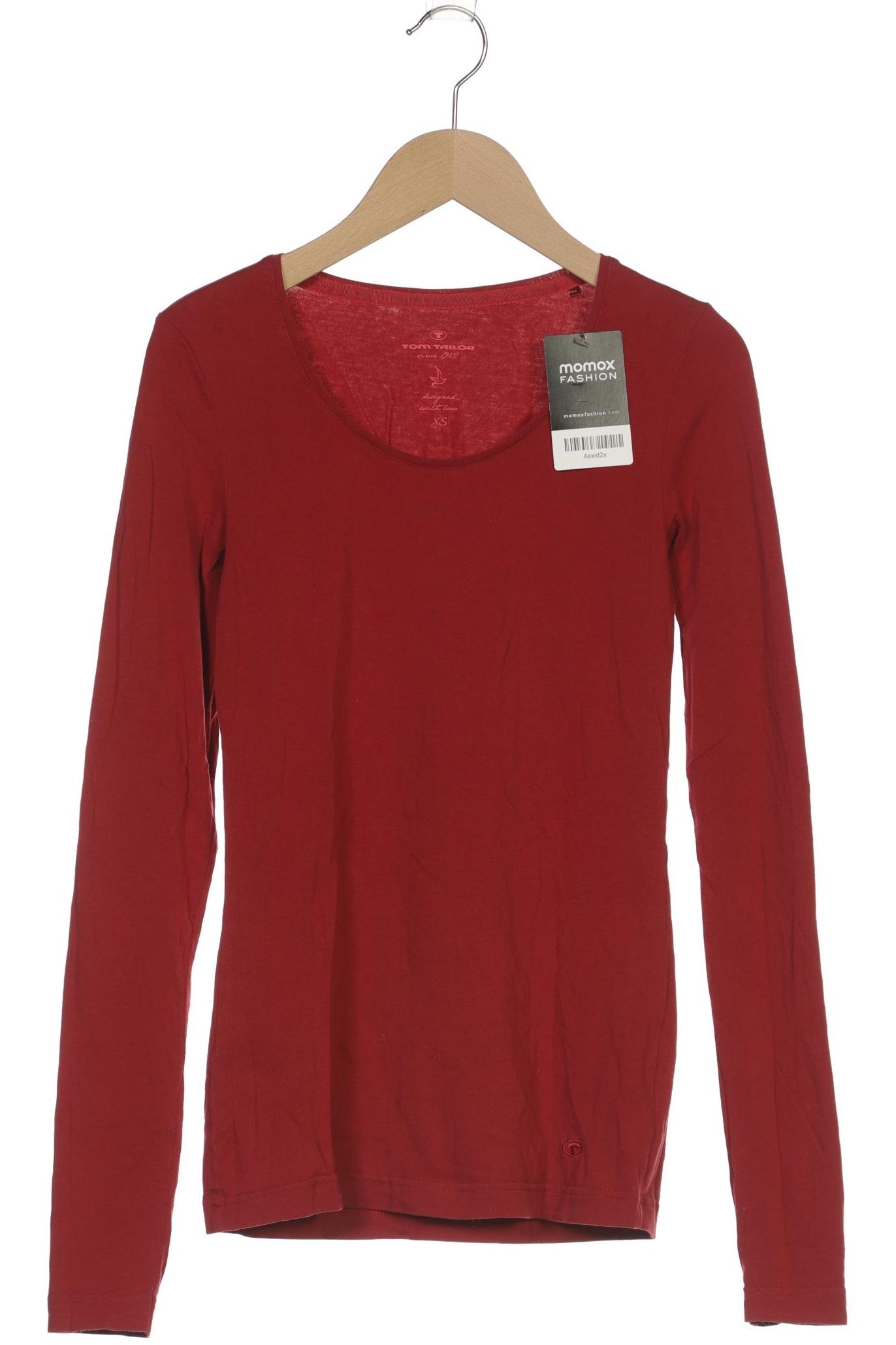 

Tom Tailor Damen Langarmshirt, rot, Gr. 34