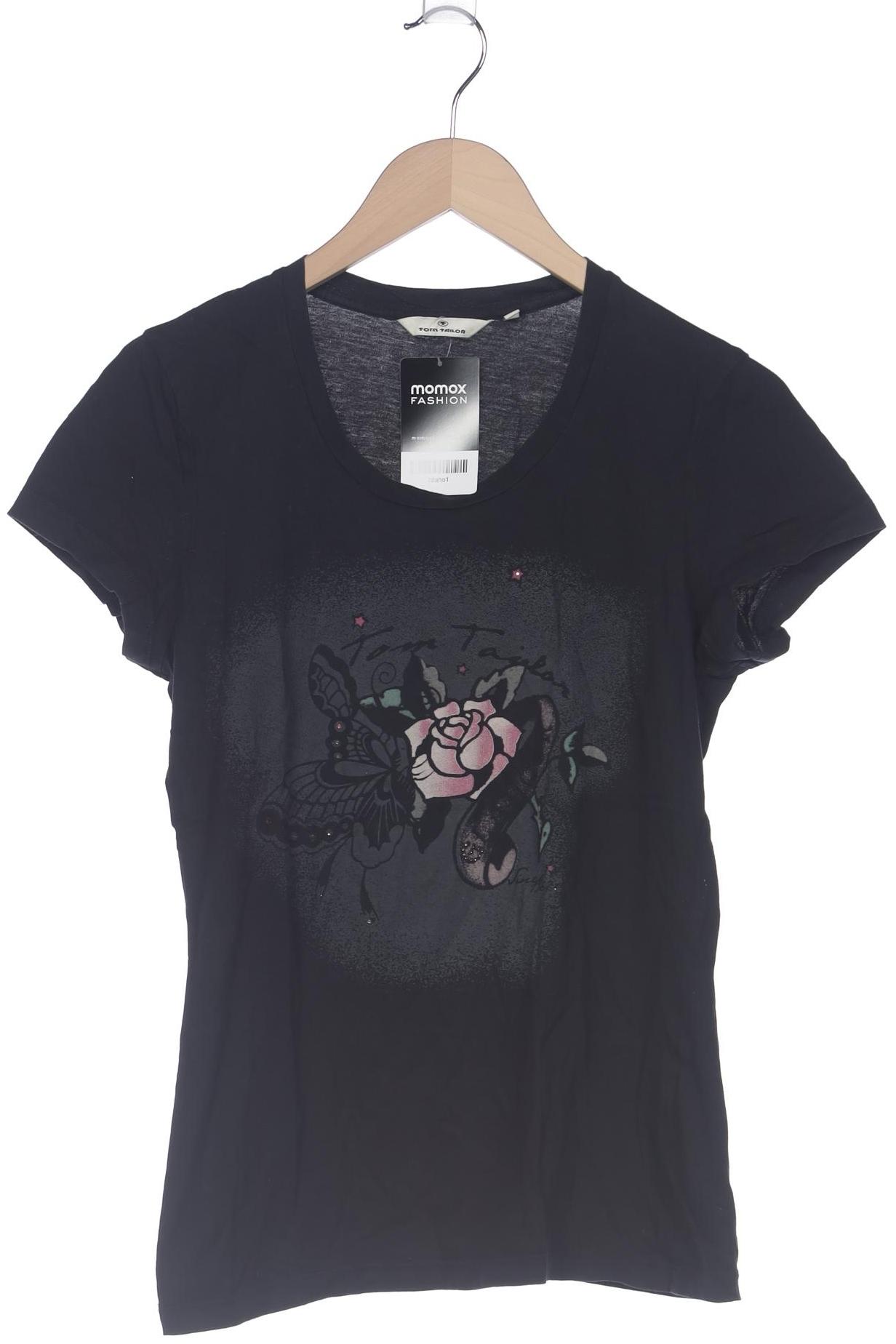 

Tom Tailor Damen T-Shirt, schwarz, Gr. 38