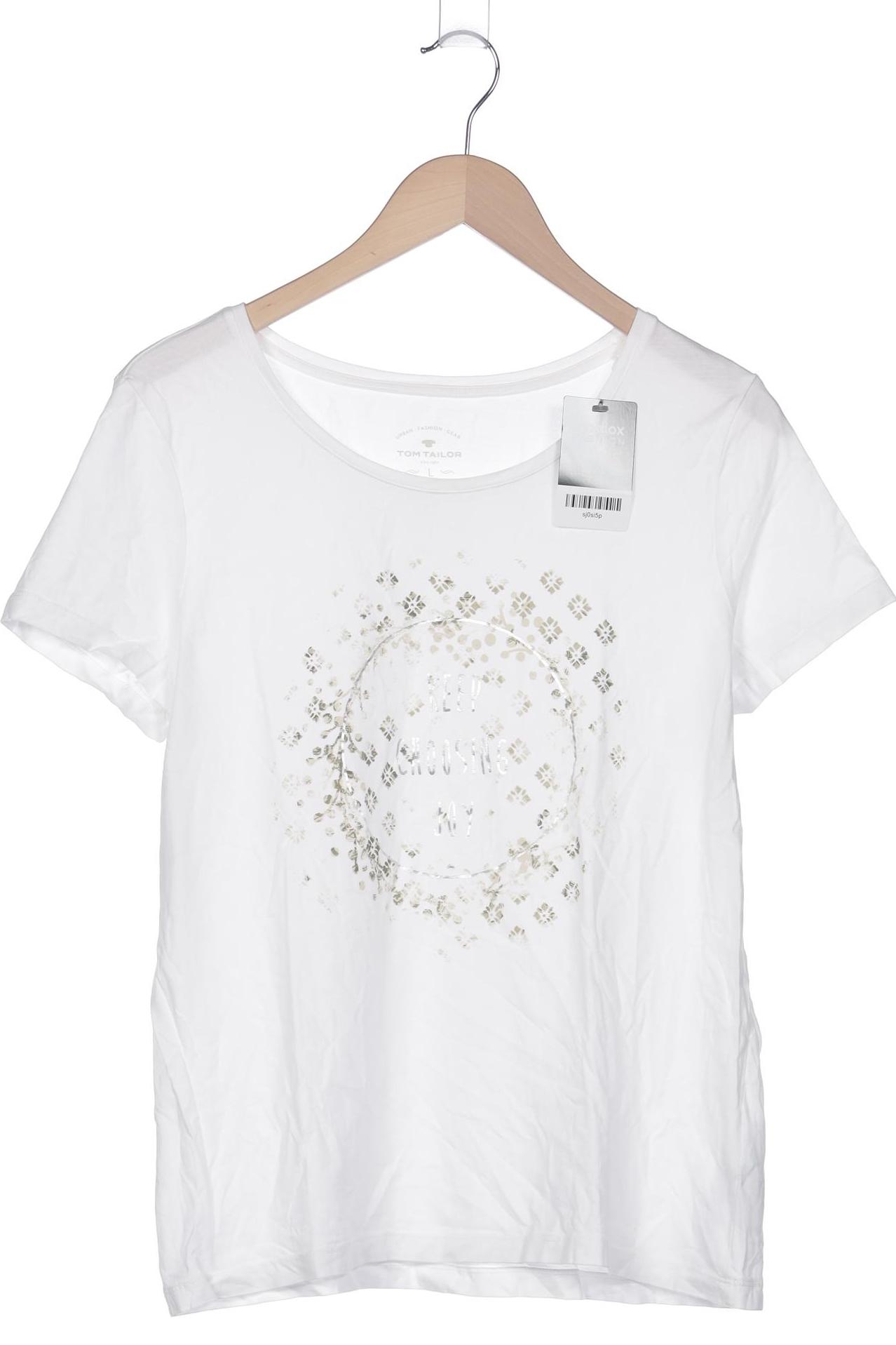 

Tom Tailor Damen T-Shirt, weiß, Gr. 42
