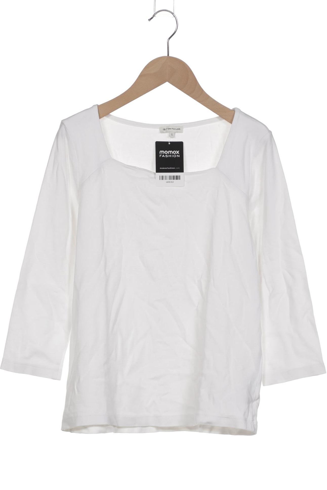 

Tom Tailor Damen Langarmshirt, weiß, Gr. 36