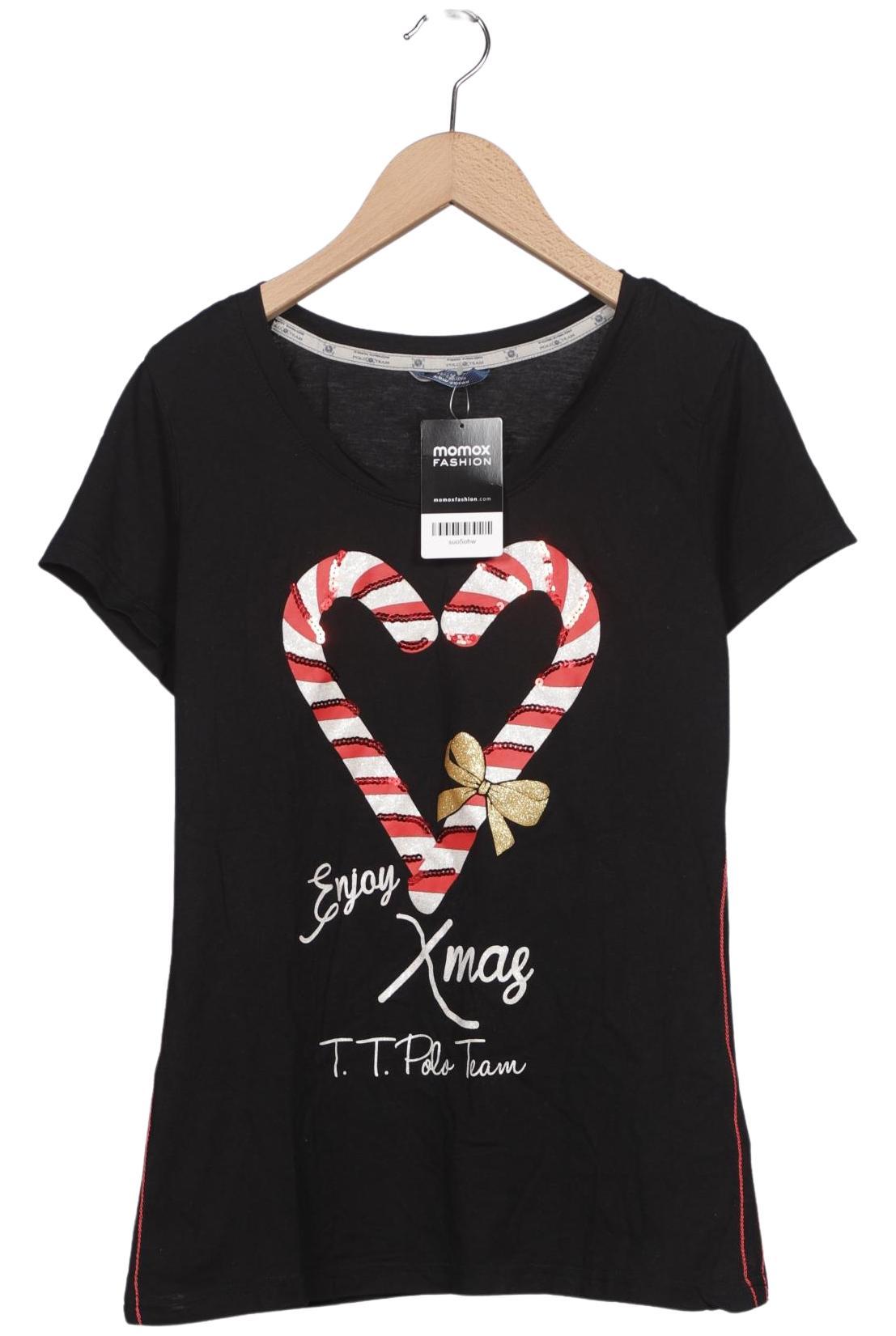 

Tom Tailor Damen T-Shirt, schwarz, Gr. 38