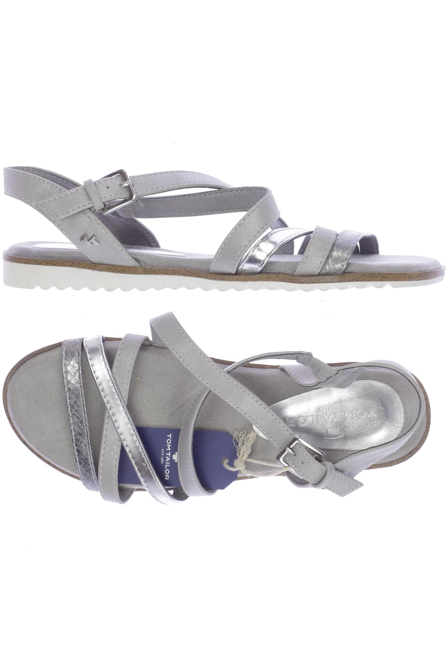 

Tom Tailor Damen Sandale, grau, Gr. 39