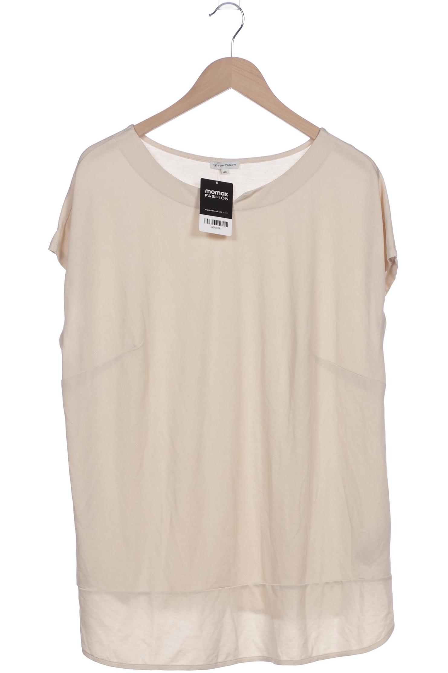 

Tom Tailor Damen T-Shirt, cremeweiß, Gr. 48