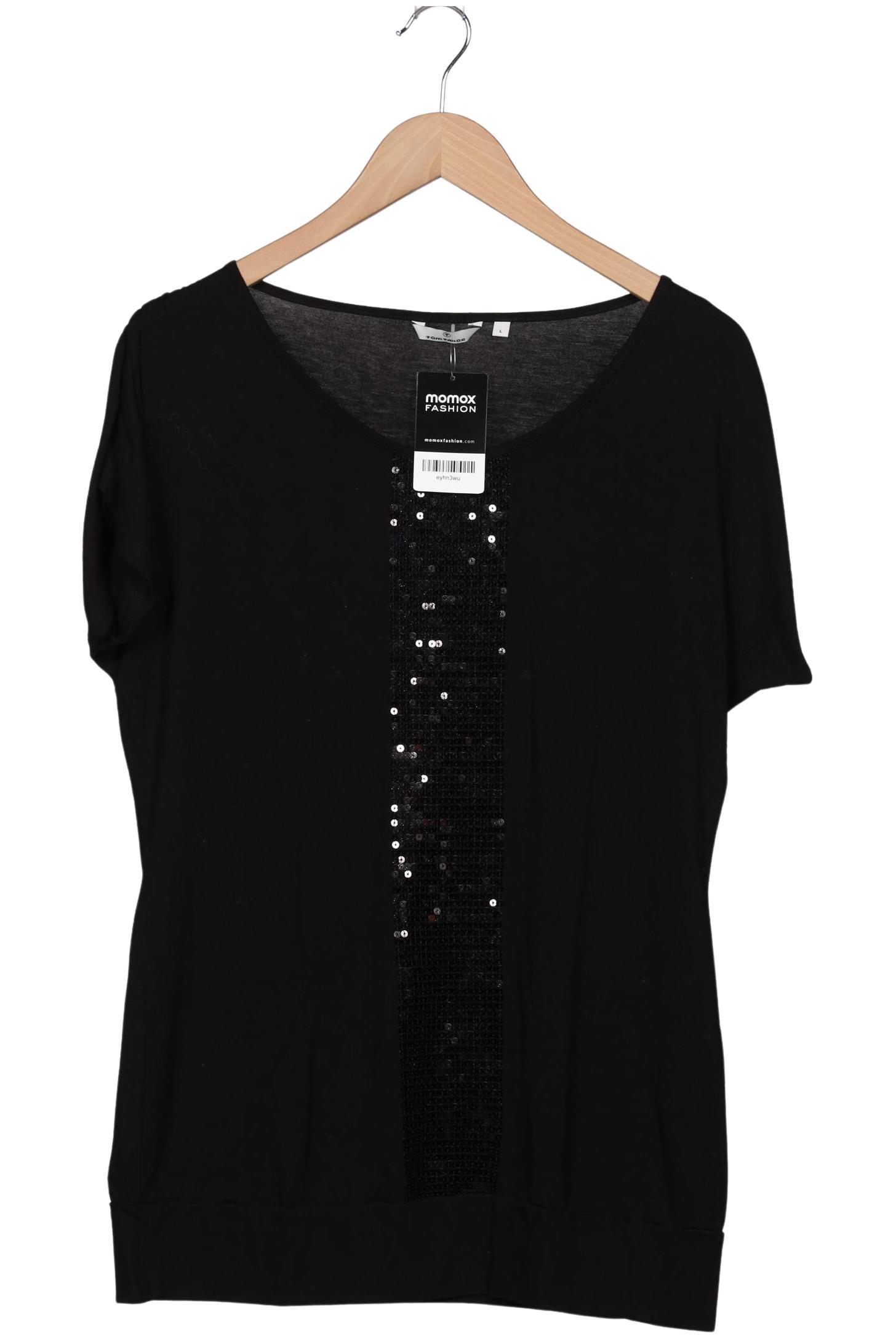 

Tom Tailor Damen T-Shirt, schwarz, Gr. 42