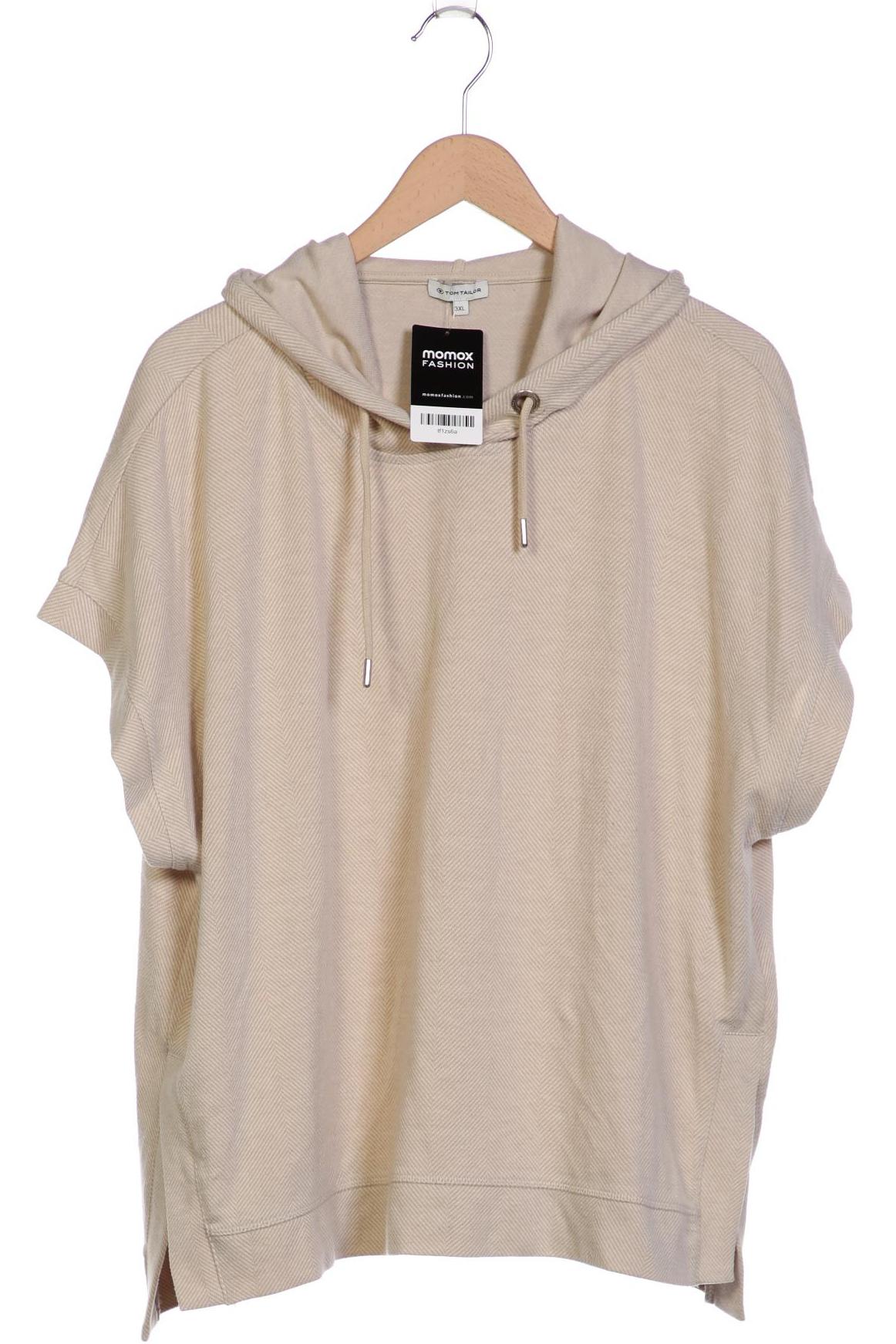 

Tom Tailor Damen Kapuzenpullover, beige, Gr. 48