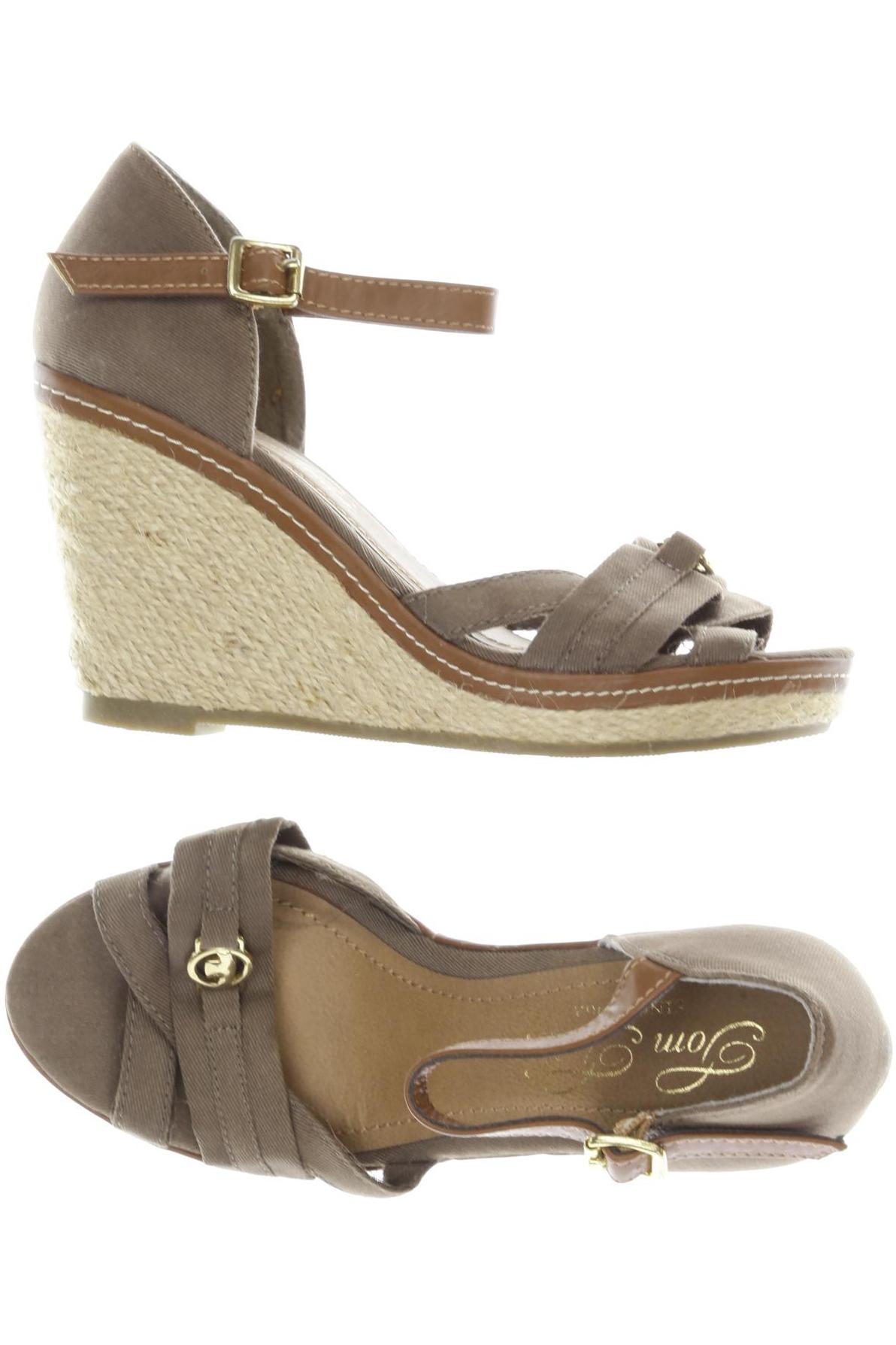 

Tom Tailor Damen Sandale, beige, Gr. 36