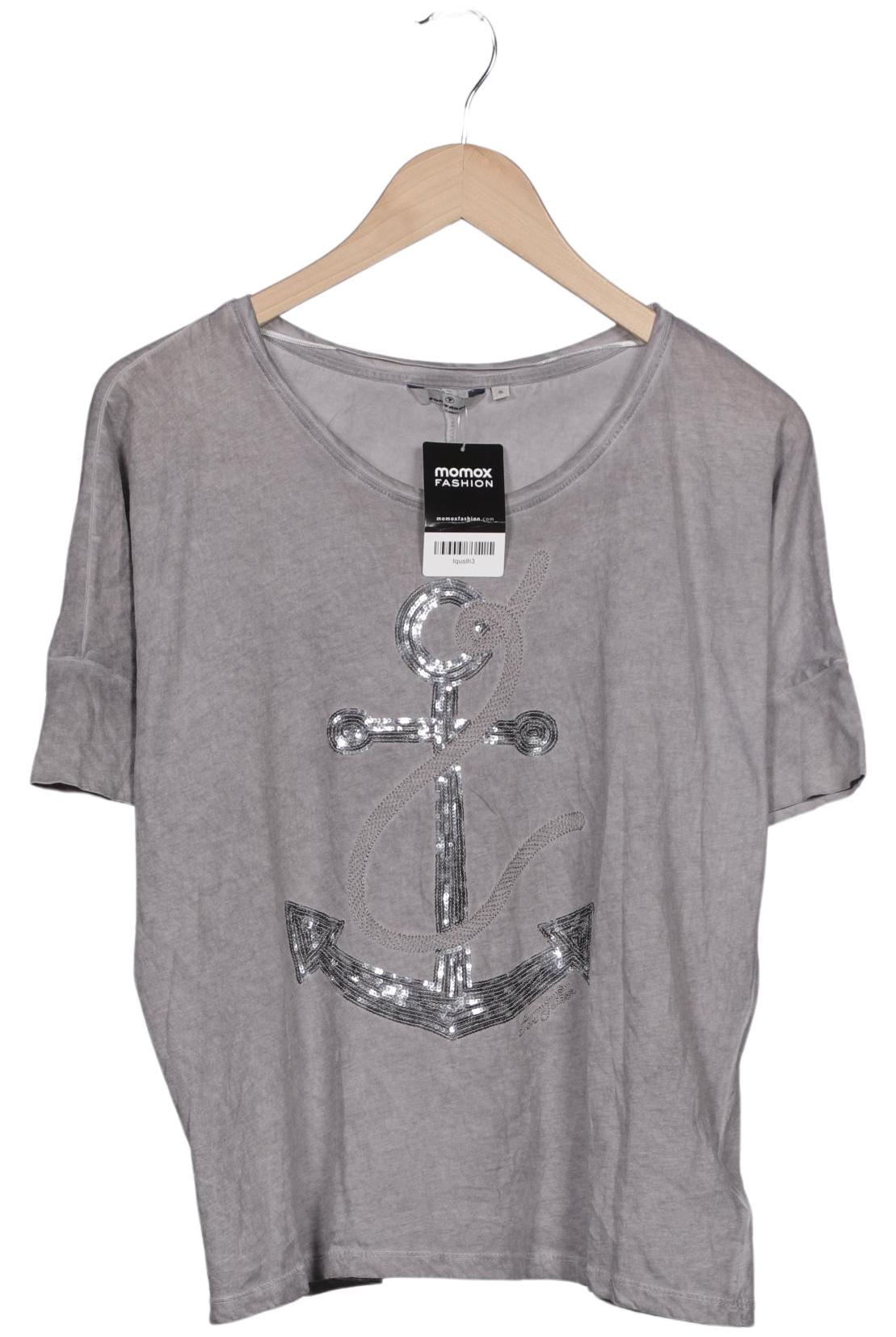 

Tom Tailor Damen T-Shirt, grau, Gr. 36