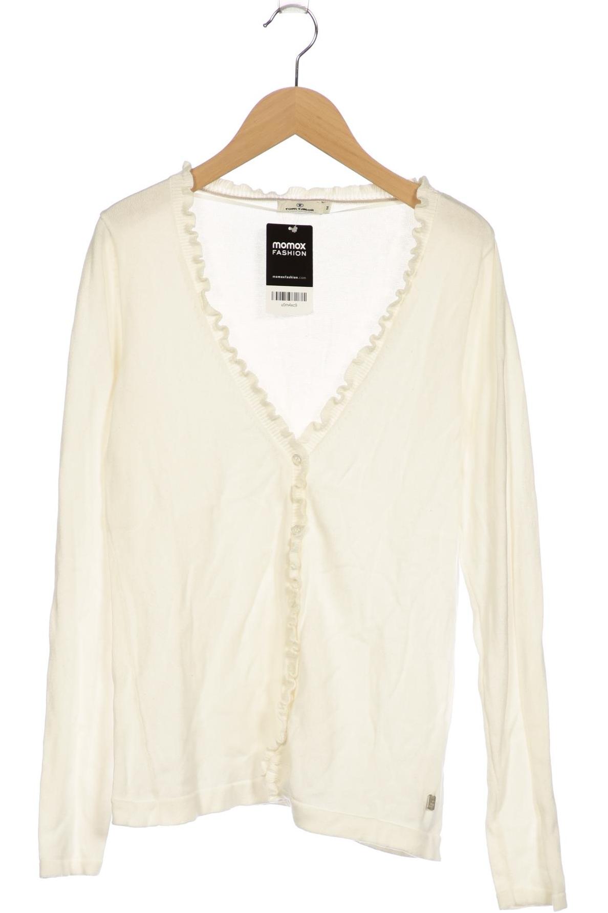 

Tom Tailor Damen Strickjacke, weiß, Gr. 38
