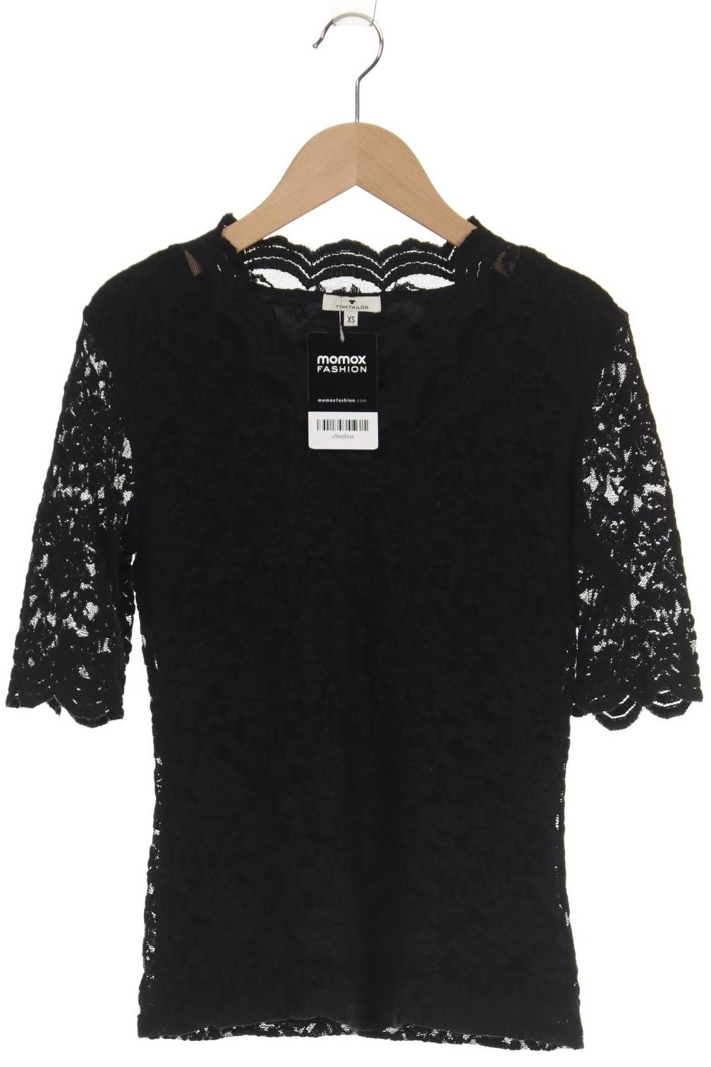 

Tom Tailor Damen T-Shirt, schwarz, Gr. 34