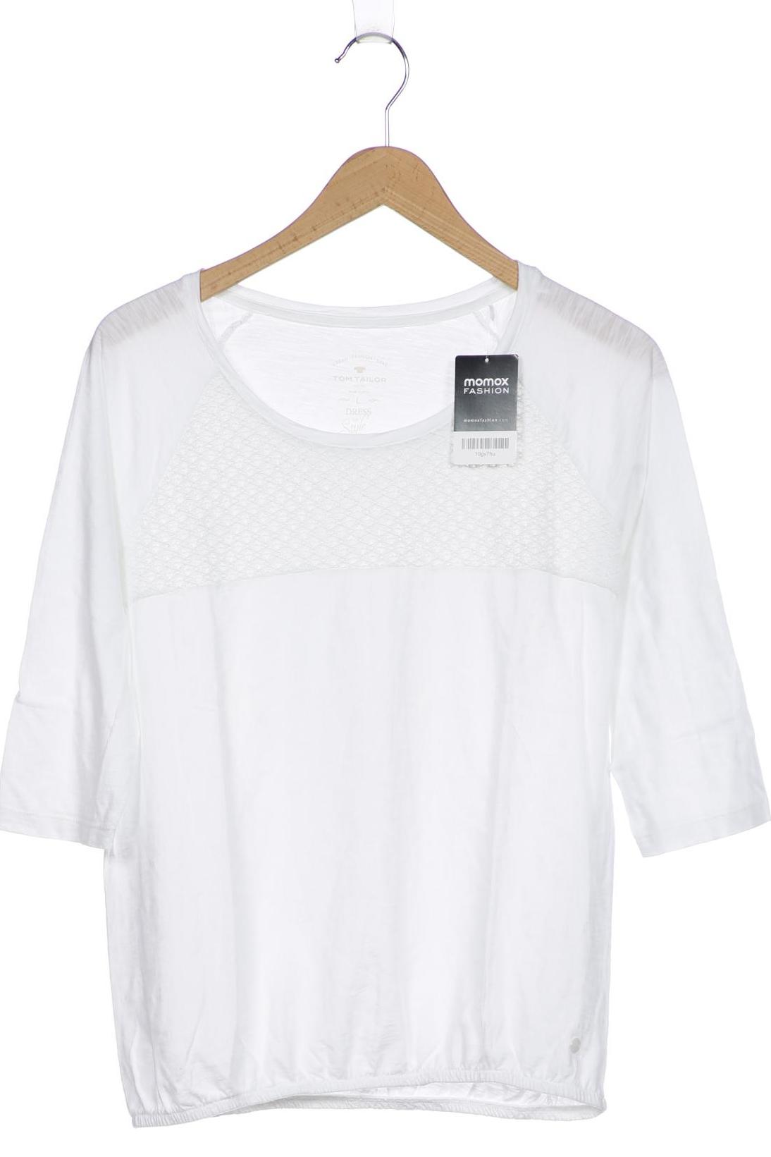 

Tom Tailor Damen Langarmshirt, weiß