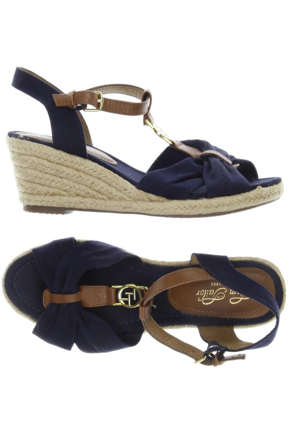

Tom Tailor Damen Sandale, marineblau, Gr. 38