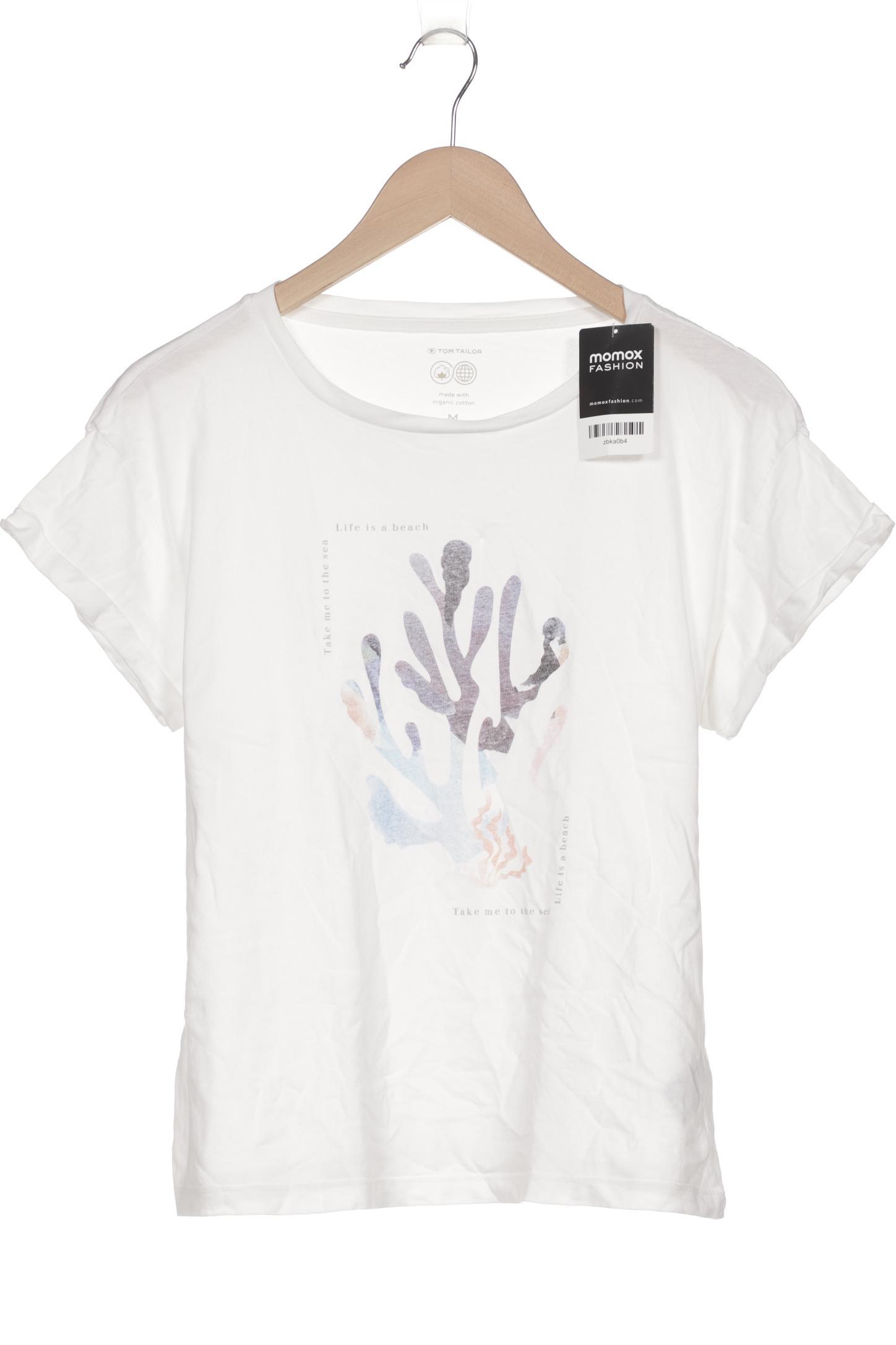 

Tom Tailor Damen T-Shirt, weiß, Gr. 38