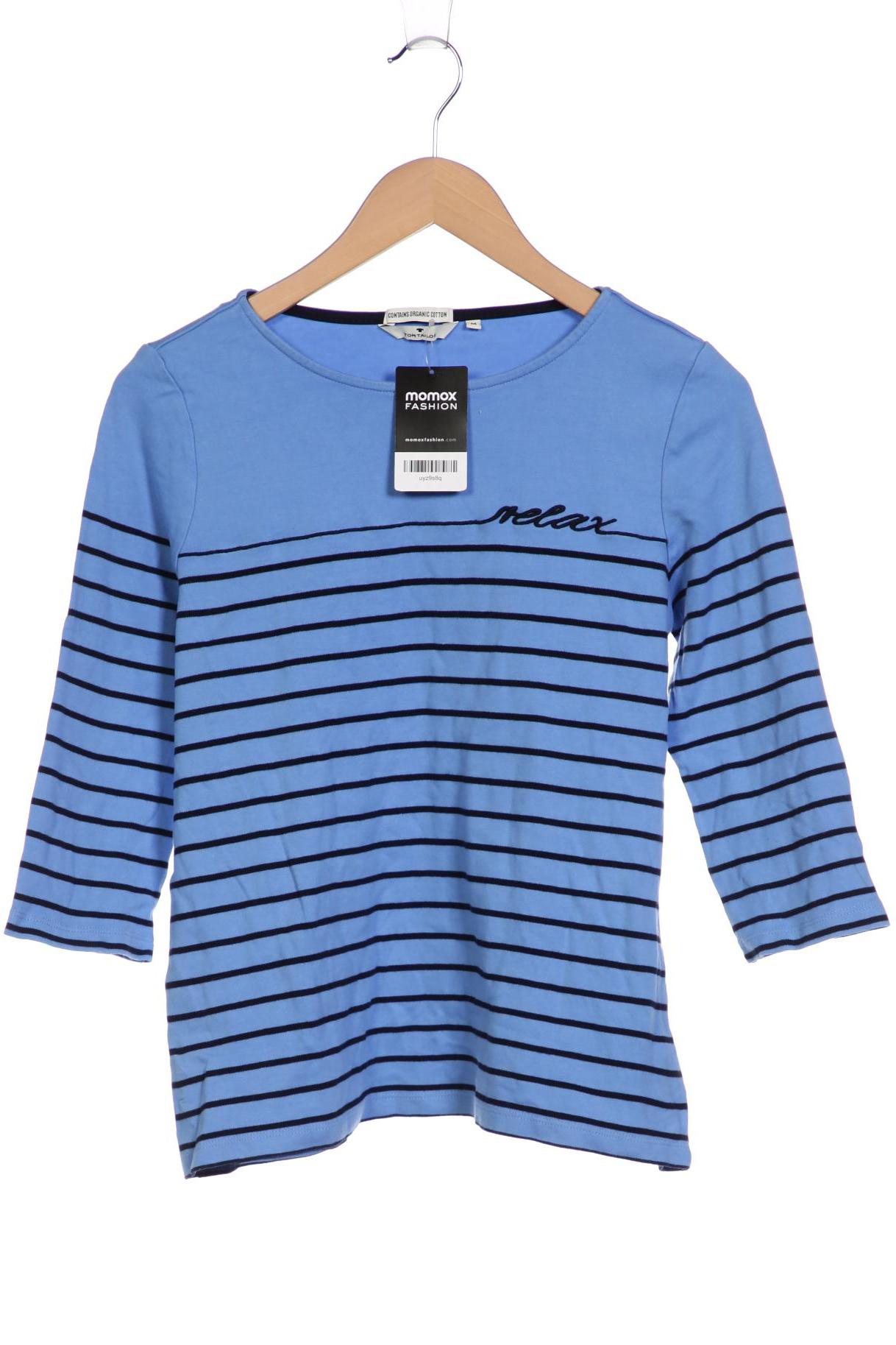 

Tom Tailor Damen Langarmshirt, blau, Gr. 38
