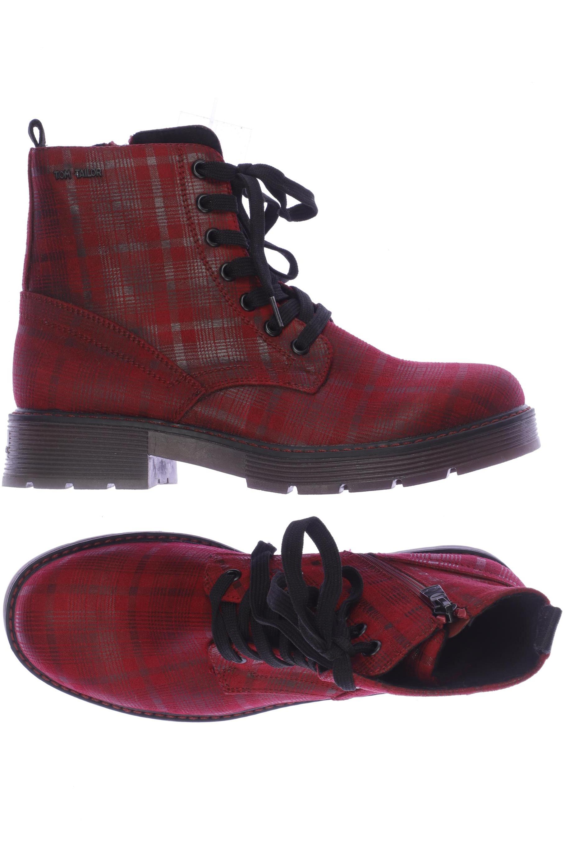 

Tom Tailor Damen Stiefelette, rot, Gr. 39