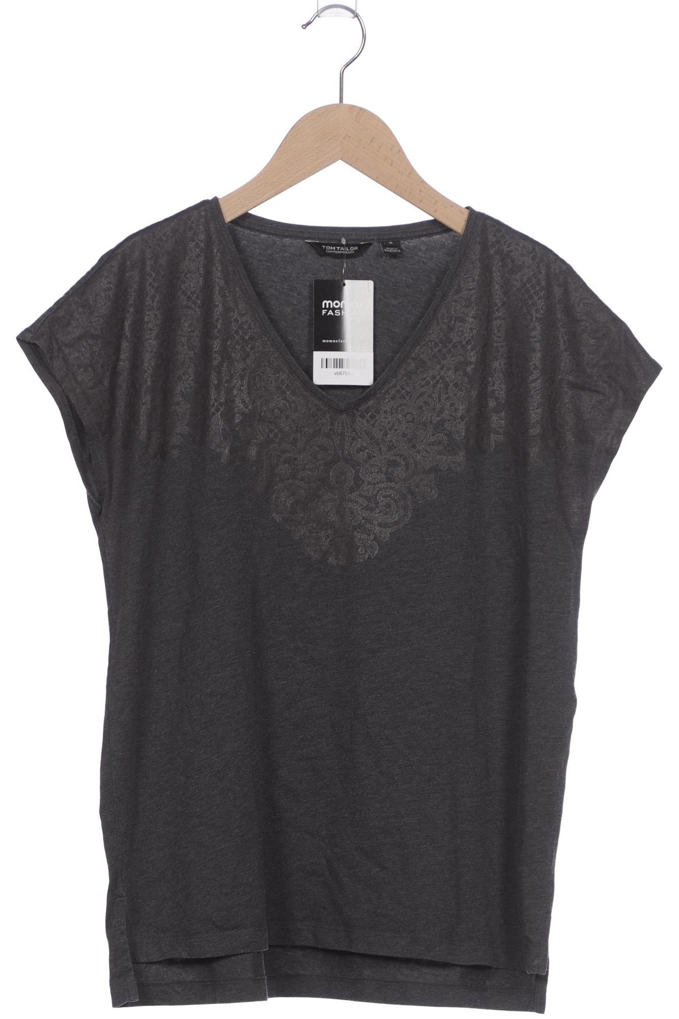 

Tom Tailor Damen T-Shirt, grau, Gr. 36