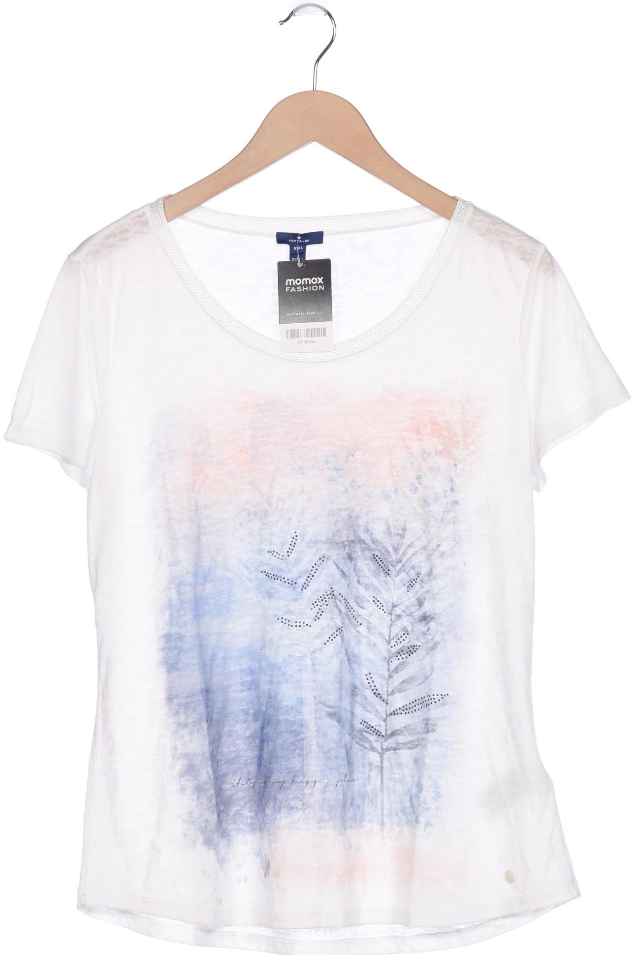 

Tom Tailor Damen T-Shirt, weiß, Gr. 46