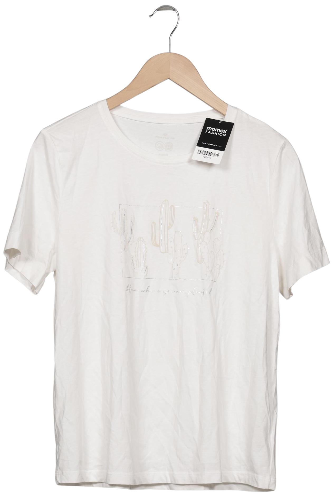 

Tom Tailor Damen T-Shirt, weiß, Gr. 44