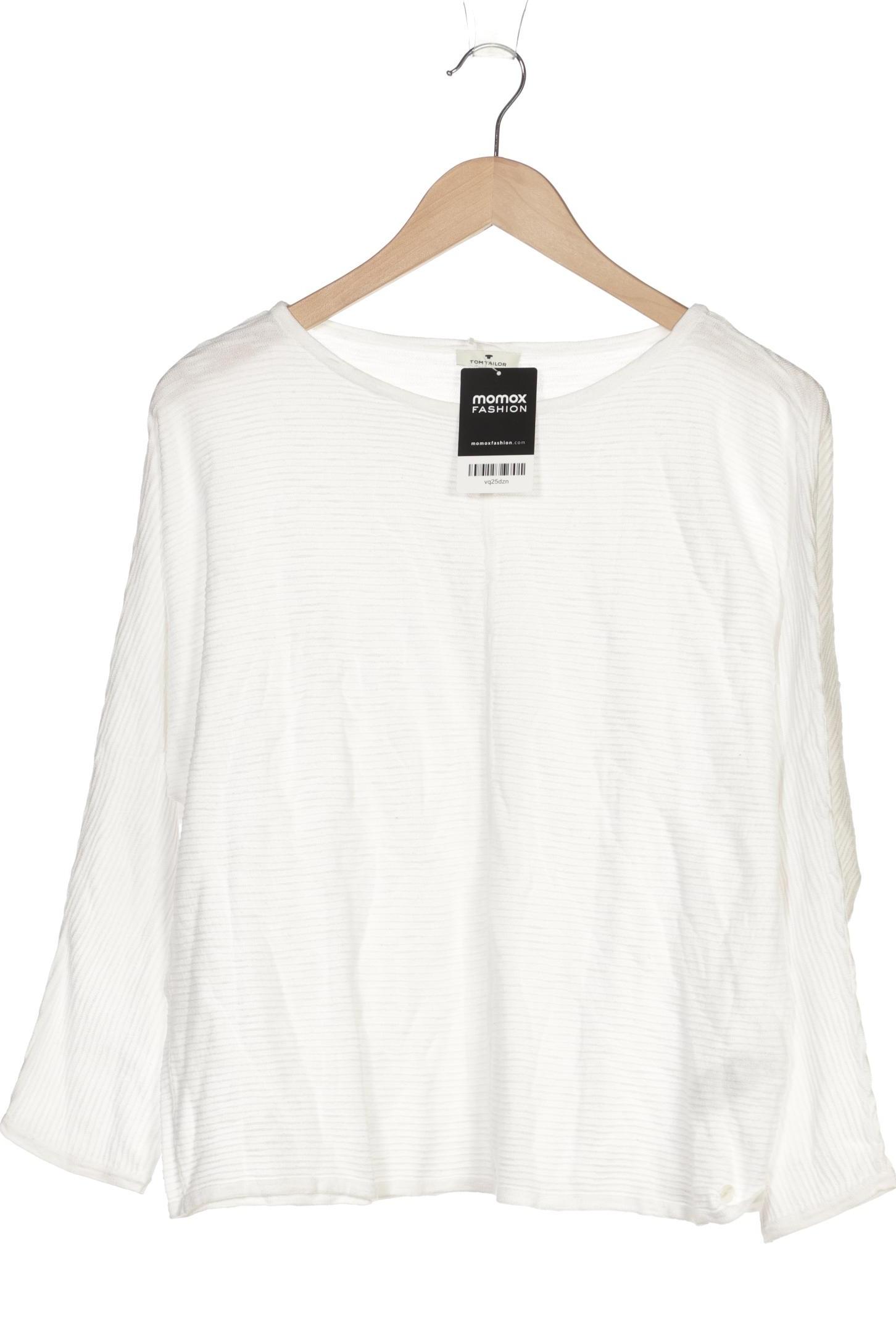 

Tom Tailor Damen Langarmshirt, weiß, Gr. 46