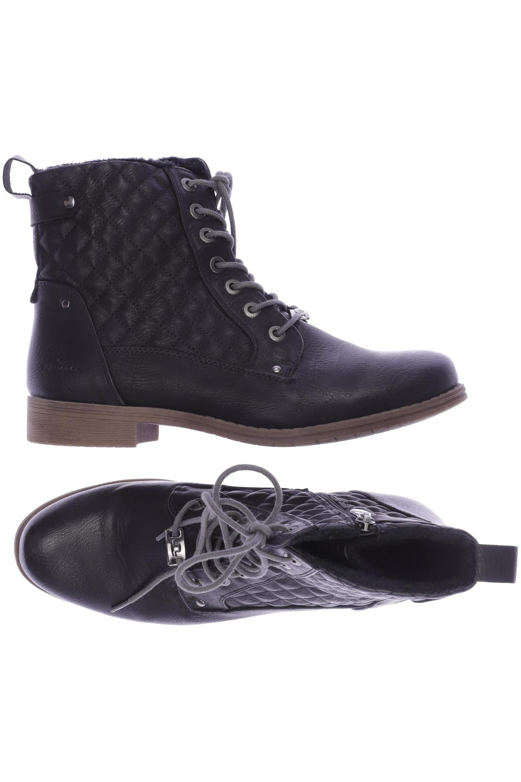 

Tom Tailor Damen Stiefelette, schwarz