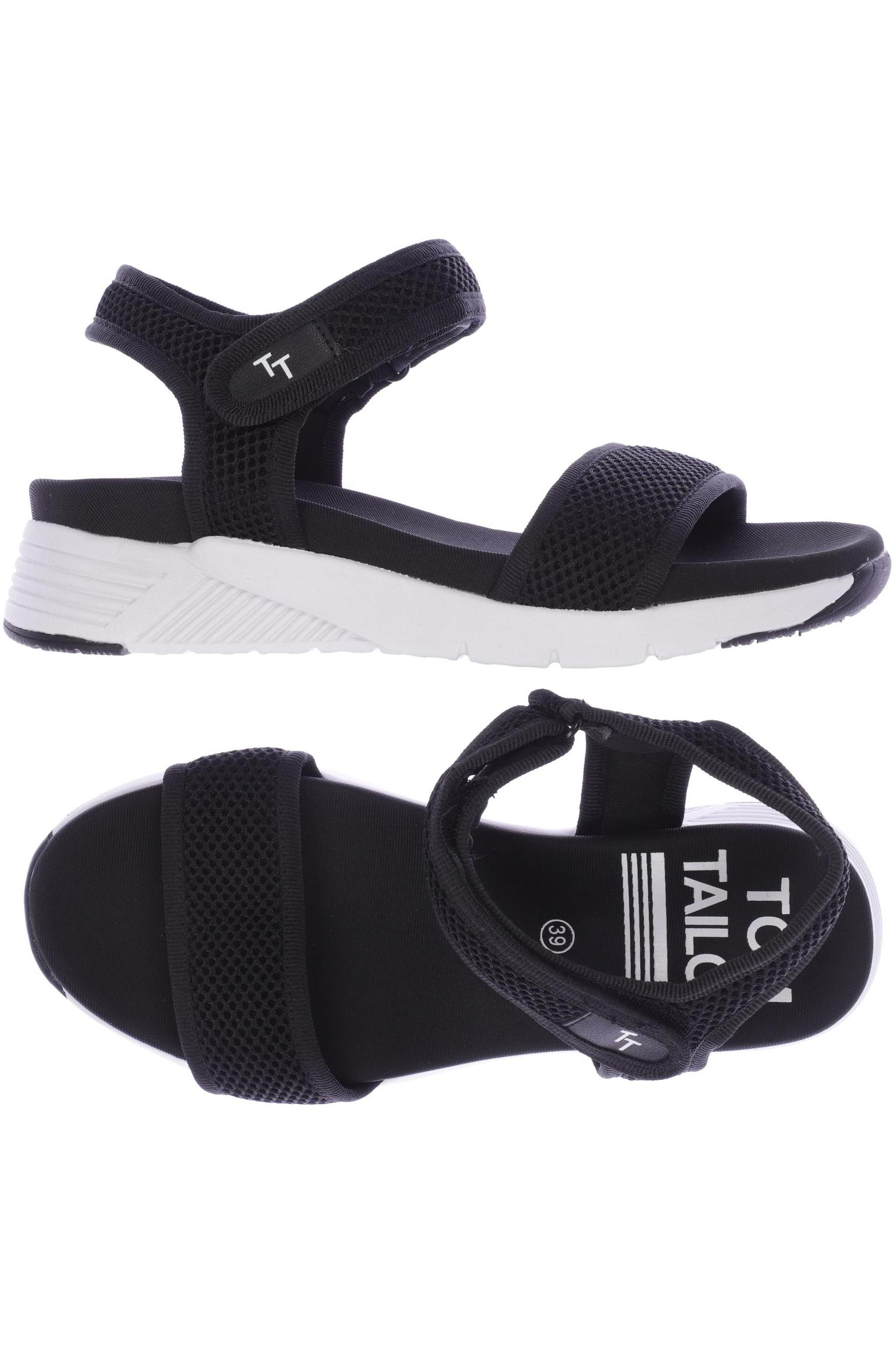 

Tom Tailor Damen Sandale, schwarz