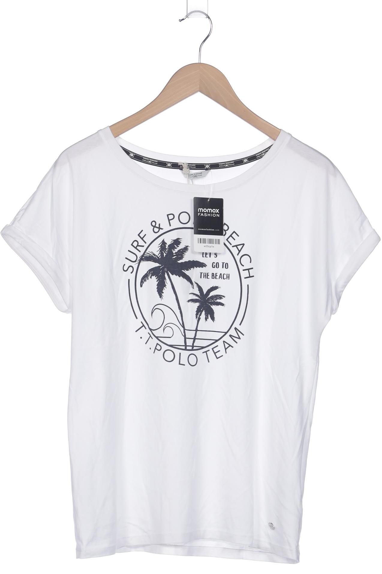 

Tom Tailor Damen T-Shirt, weiß, Gr. 40