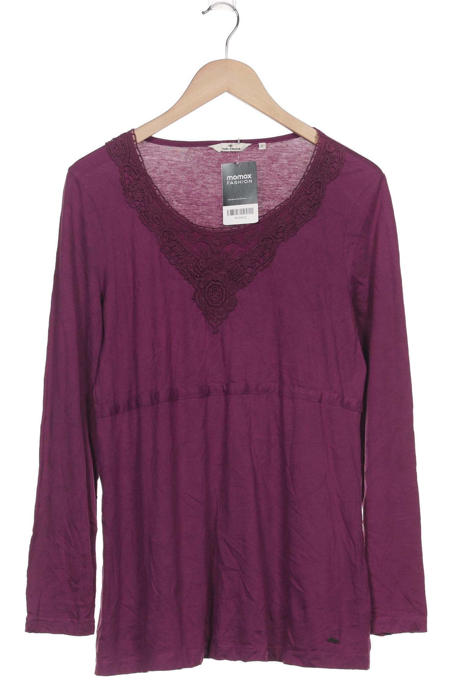 

Tom Tailor Damen Langarmshirt, flieder, Gr. 42