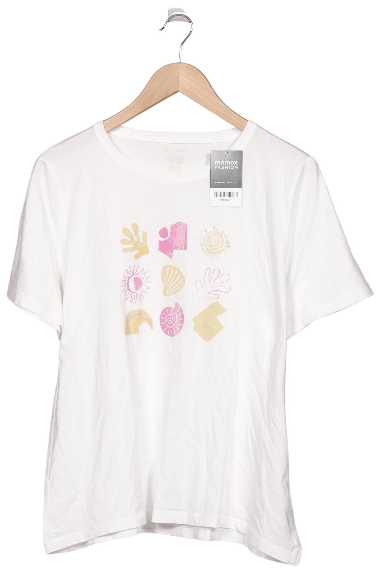 

Tom Tailor Damen T-Shirt, weiß, Gr. 48