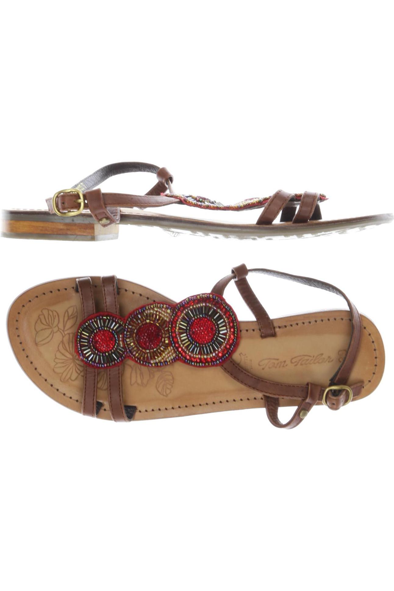 

Tom Tailor Damen Sandale, braun, Gr. 39