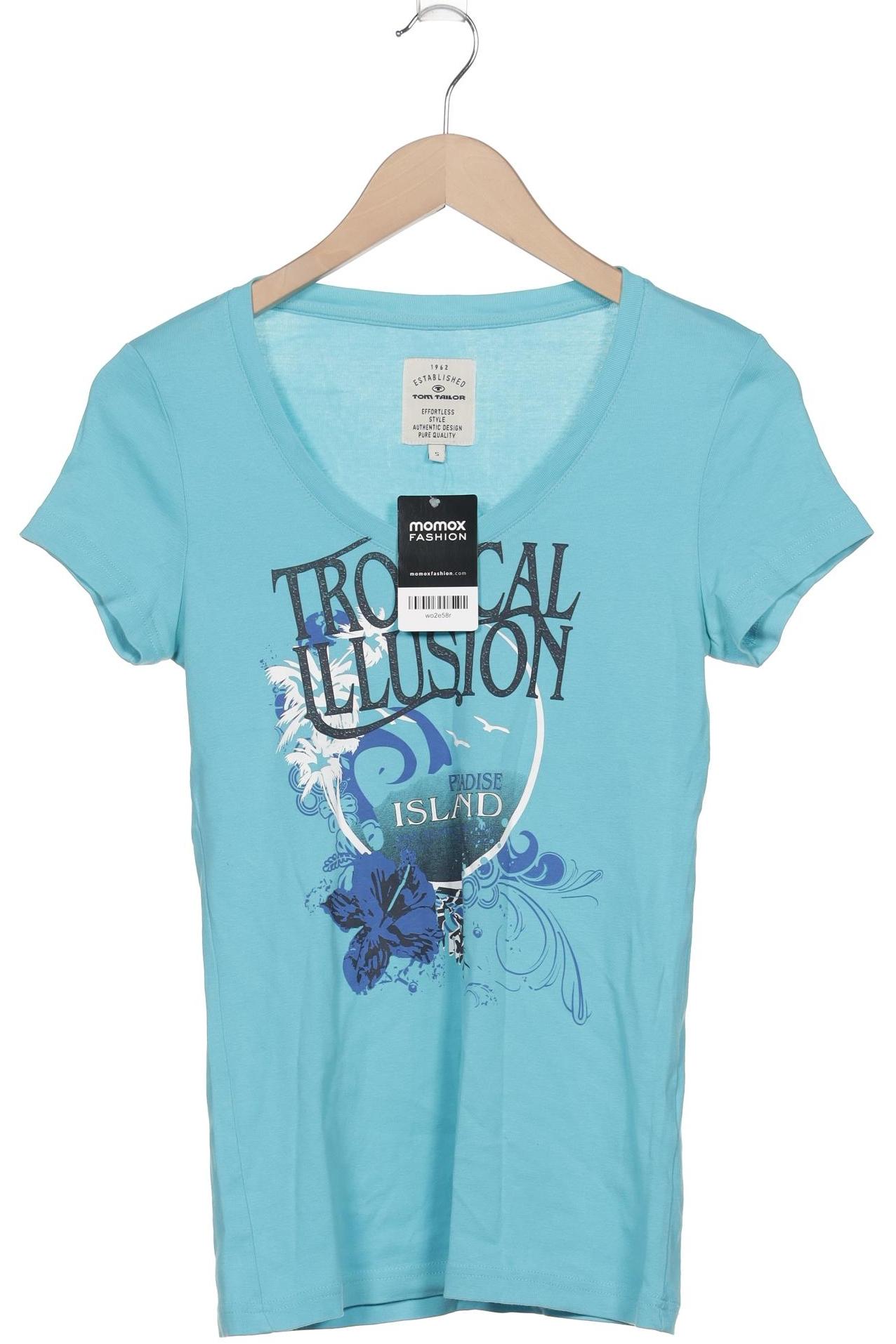 

Tom Tailor Damen T-Shirt, blau, Gr. 36