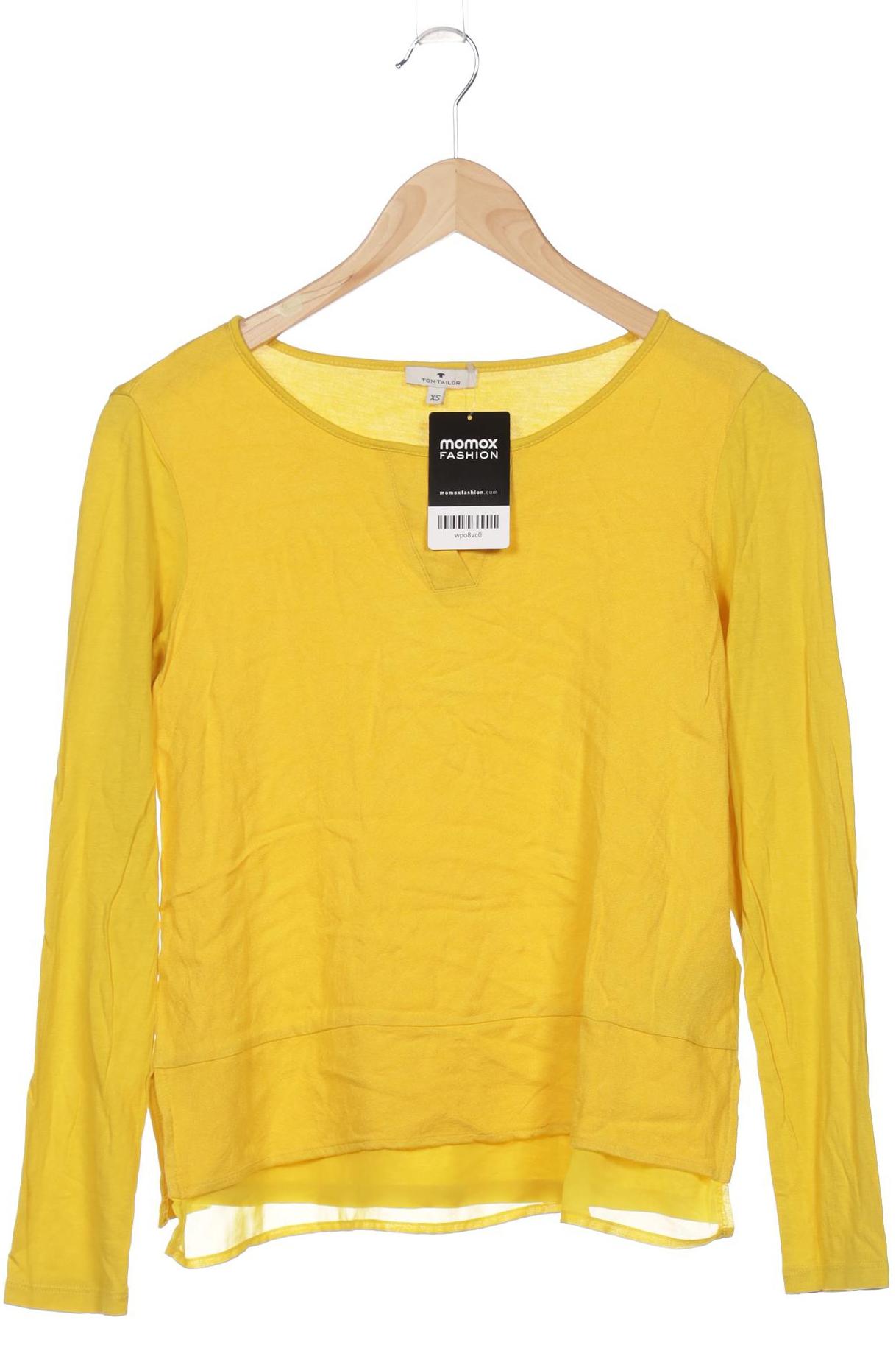 

Tom Tailor Damen Langarmshirt, gelb, Gr. 34