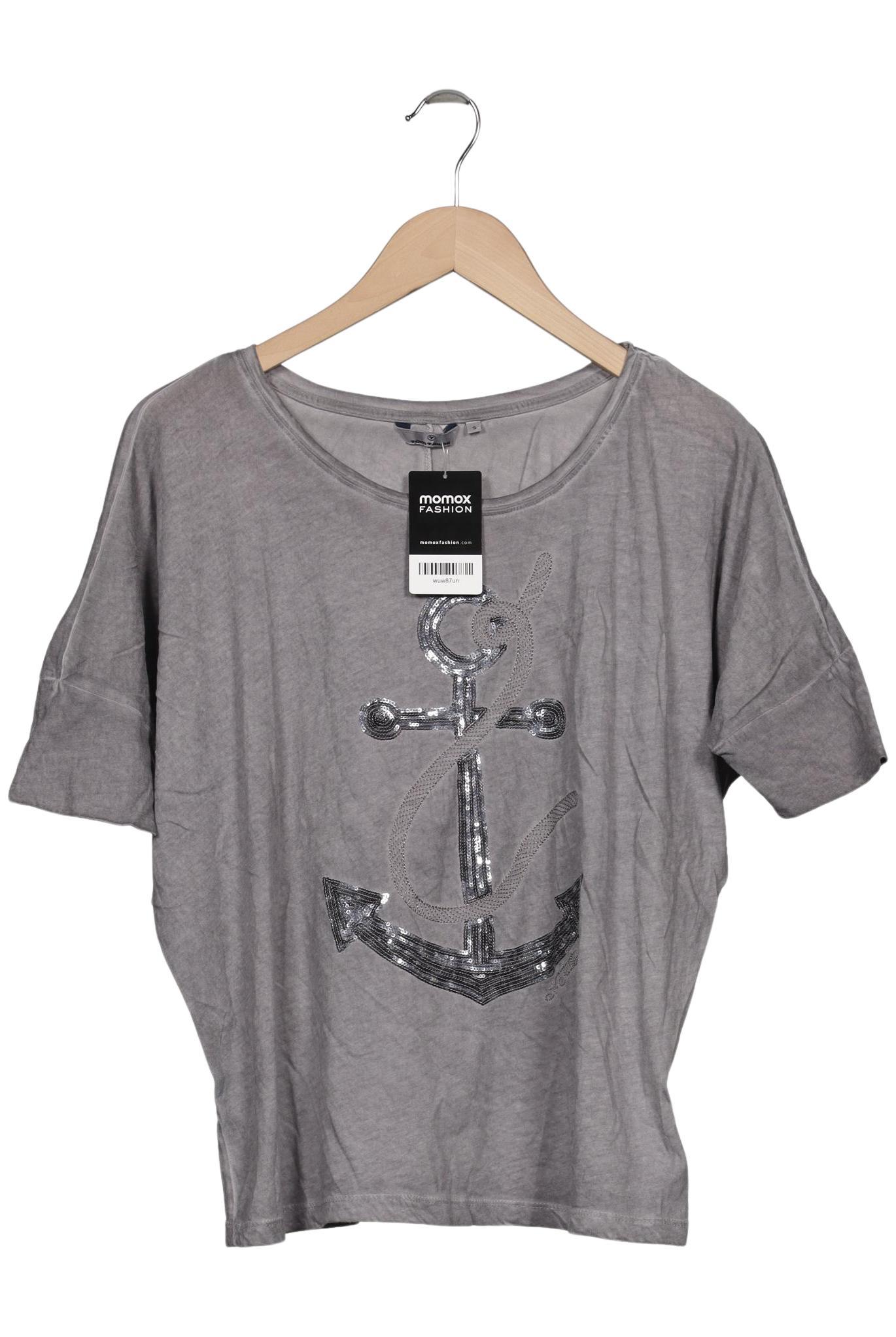 

Tom Tailor Damen T-Shirt, grau, Gr. 36