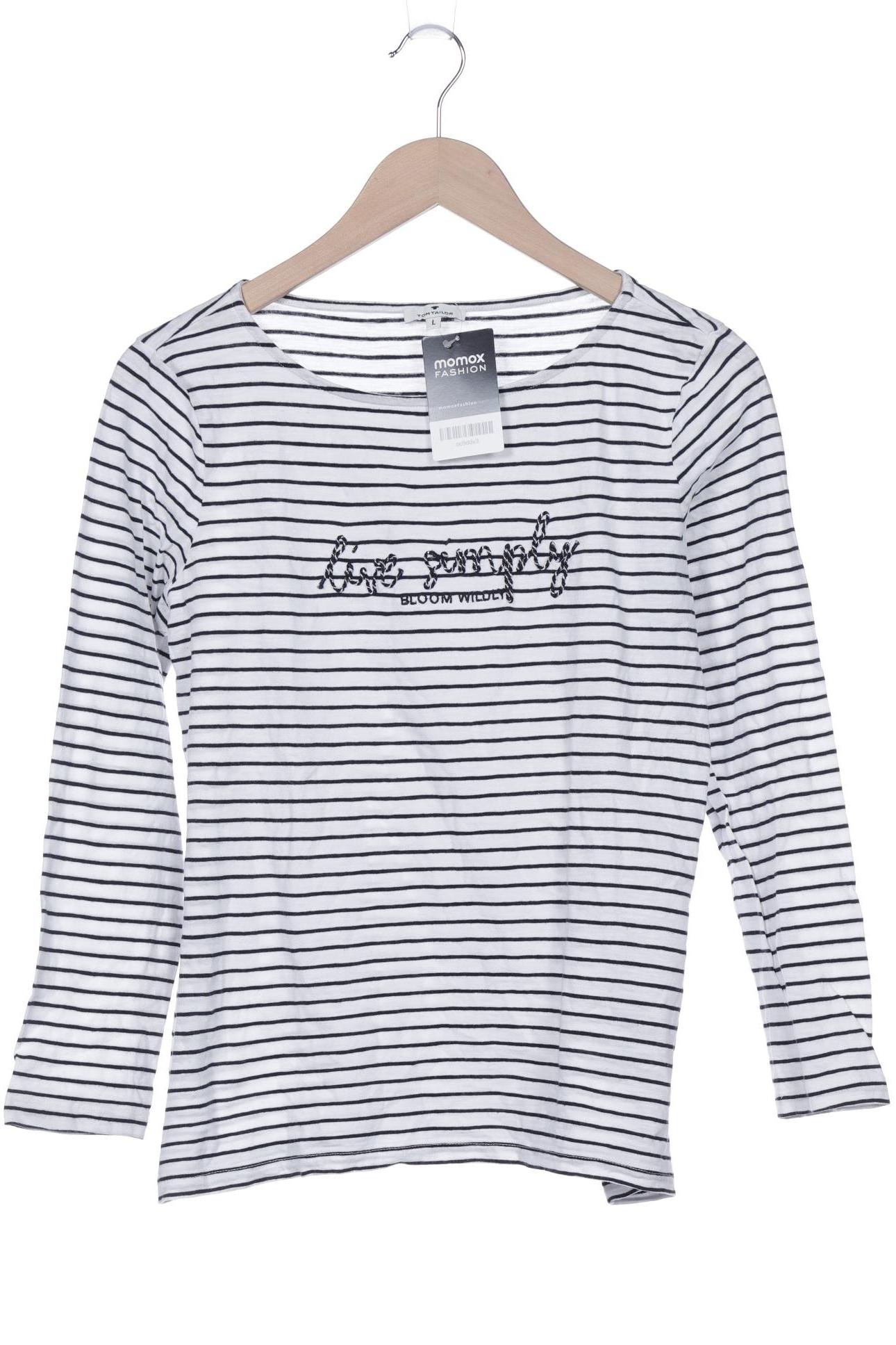 

Tom Tailor Damen Langarmshirt, weiß, Gr. 42