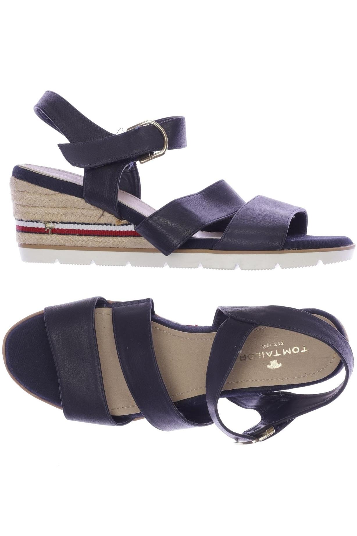 

Tom Tailor Damen Sandale, marineblau, Gr. 42