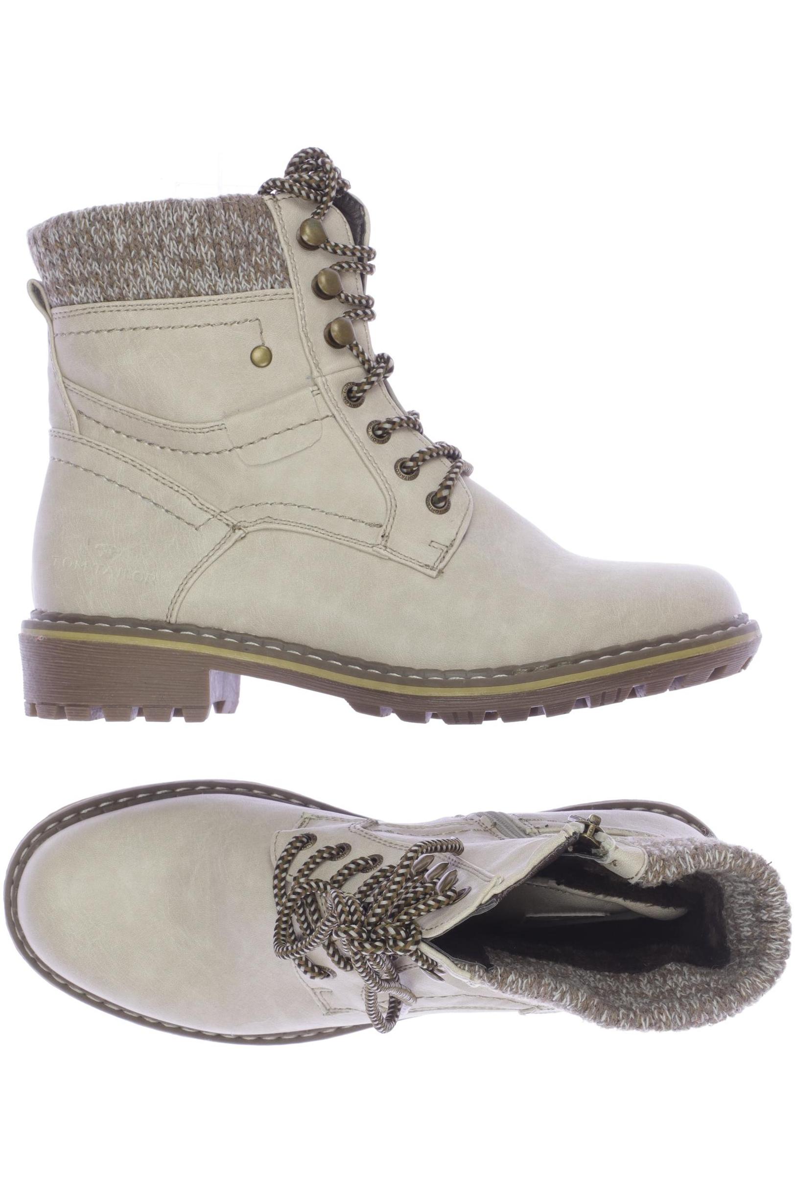 

Tom Tailor Damen Stiefelette, beige, Gr. 40