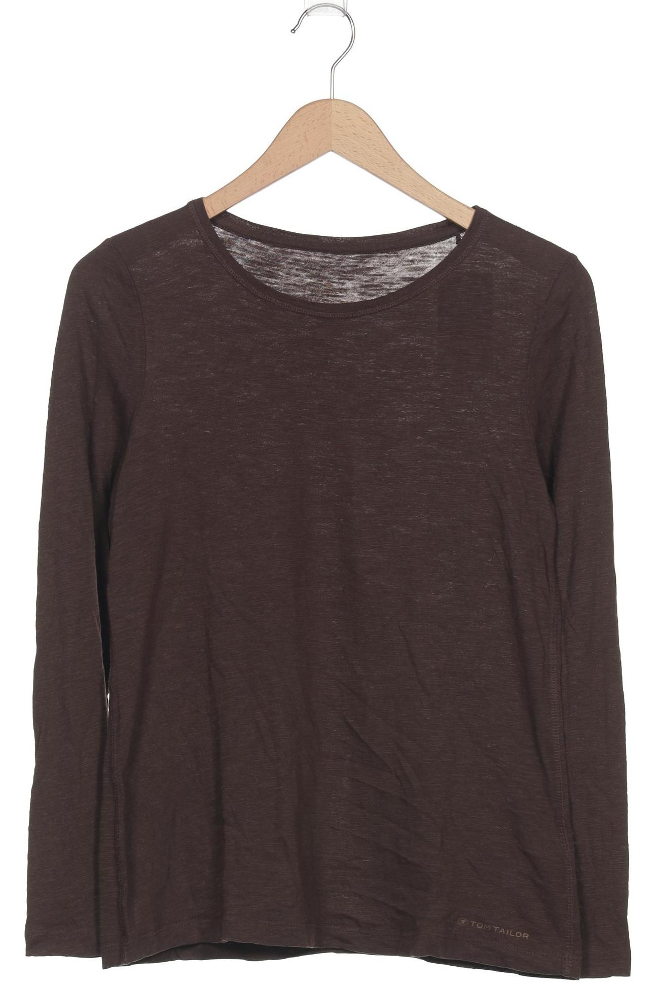 

Tom Tailor Damen Langarmshirt, braun, Gr. 36