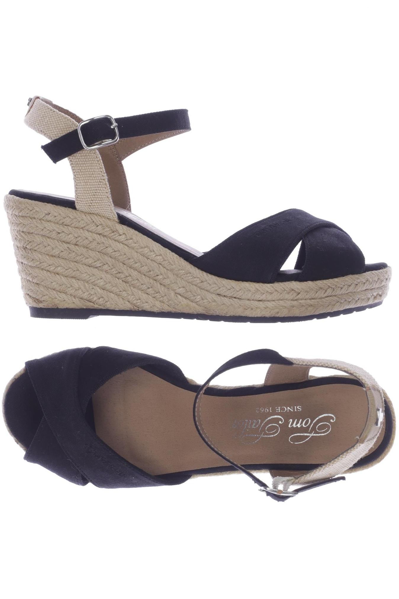 

Tom Tailor Damen Sandale, schwarz