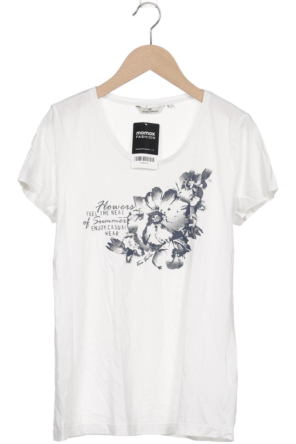 

Tom Tailor Damen T-Shirt, weiß, Gr. 36
