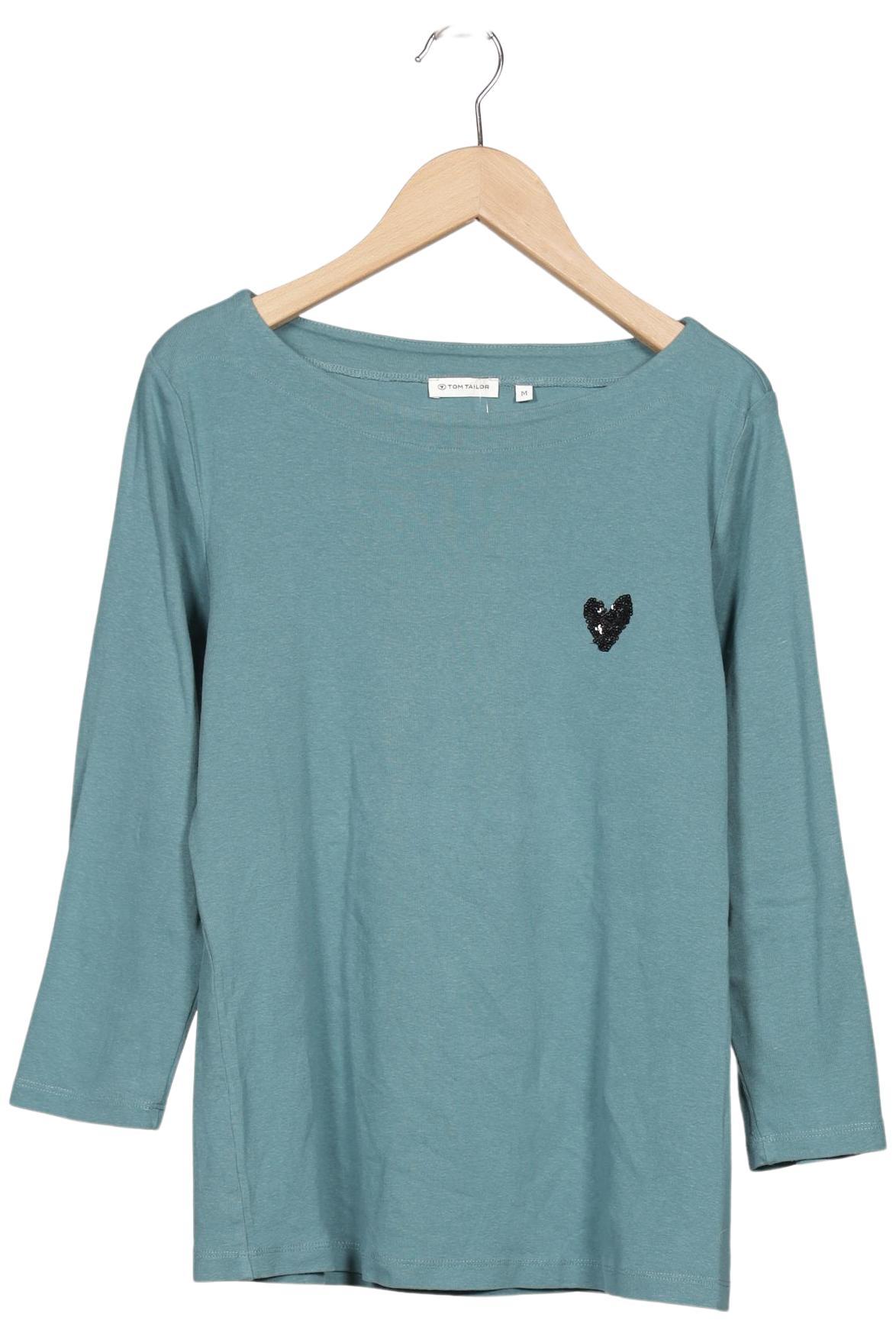 

Tom Tailor Damen Langarmshirt, türkis, Gr. 38