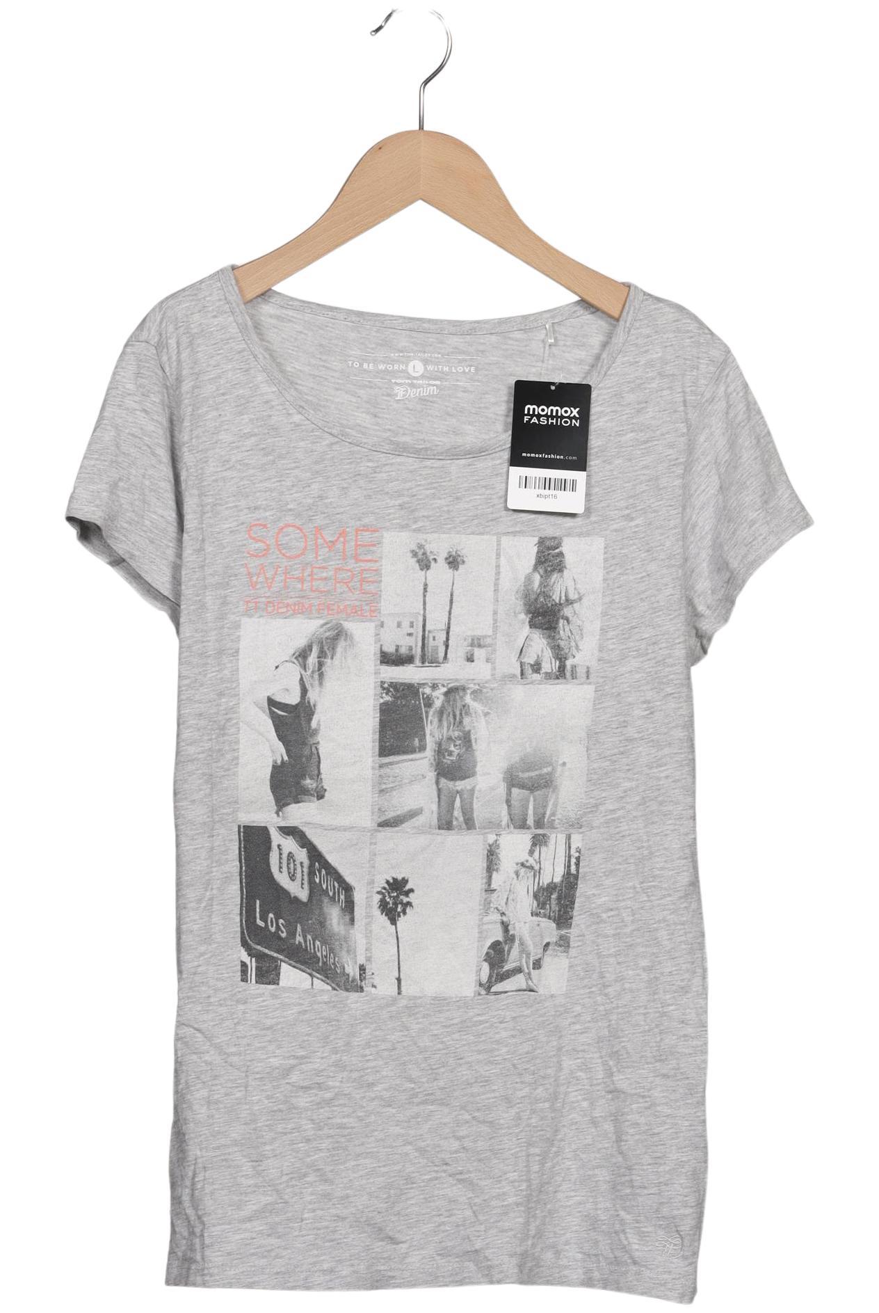 

Tom Tailor Damen T-Shirt, grau, Gr. 42