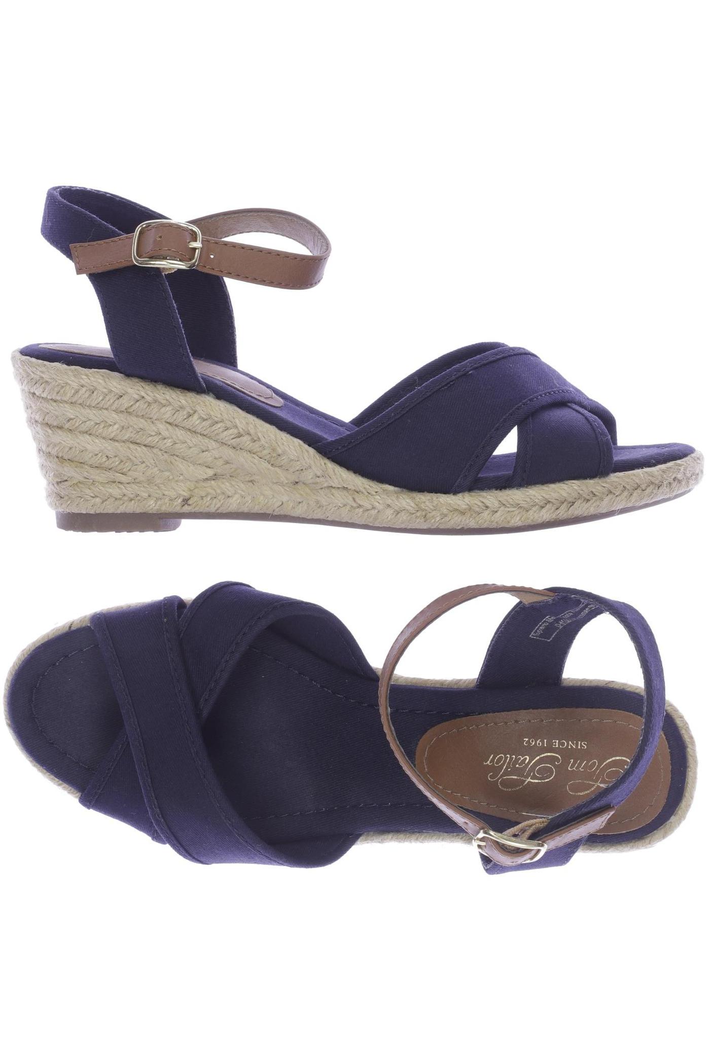 

Tom Tailor Damen Sandale, marineblau, Gr. 37