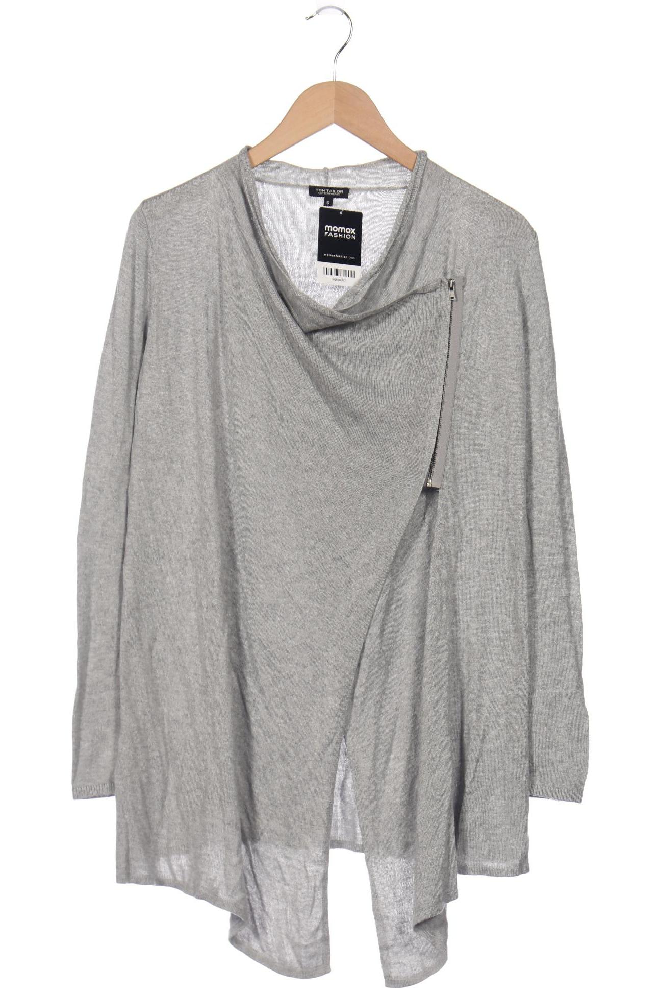 

Tom Tailor Damen Strickjacke, grau