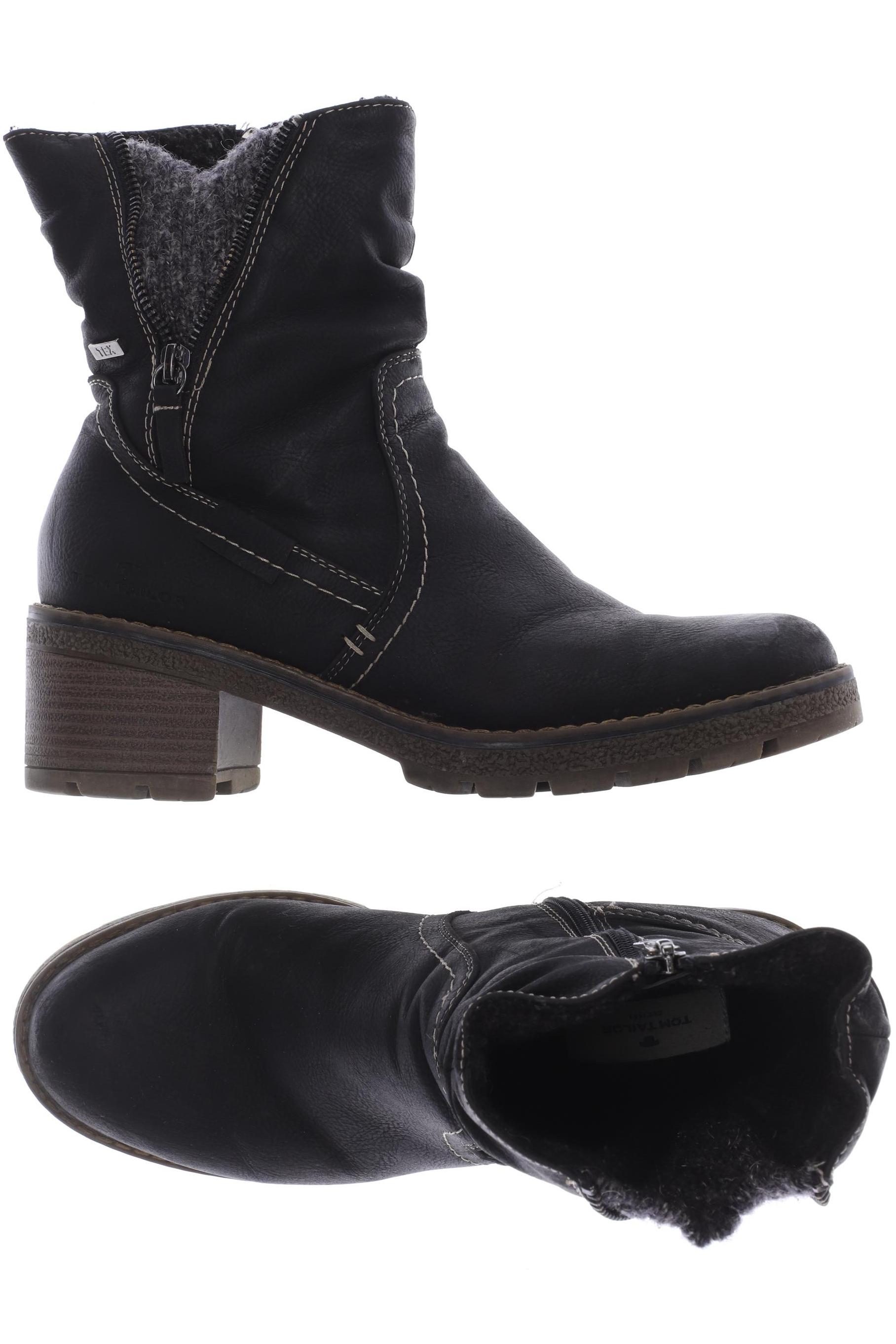 

Tom Tailor Damen Stiefelette, schwarz