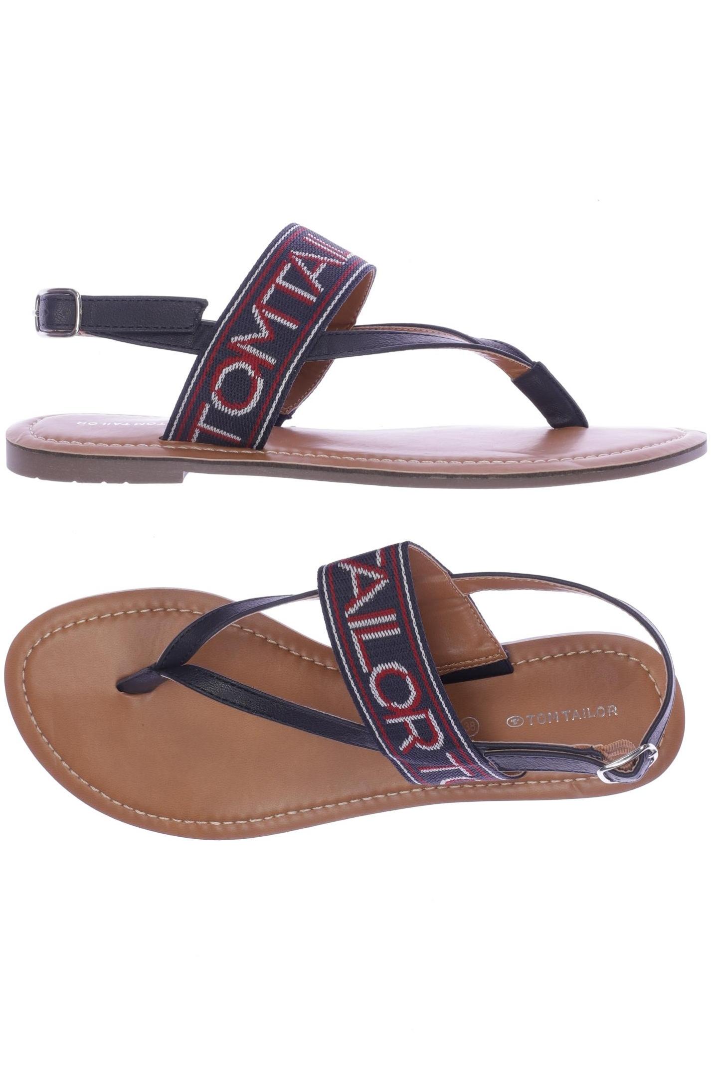 

Tom Tailor Damen Sandale, schwarz, Gr. 38