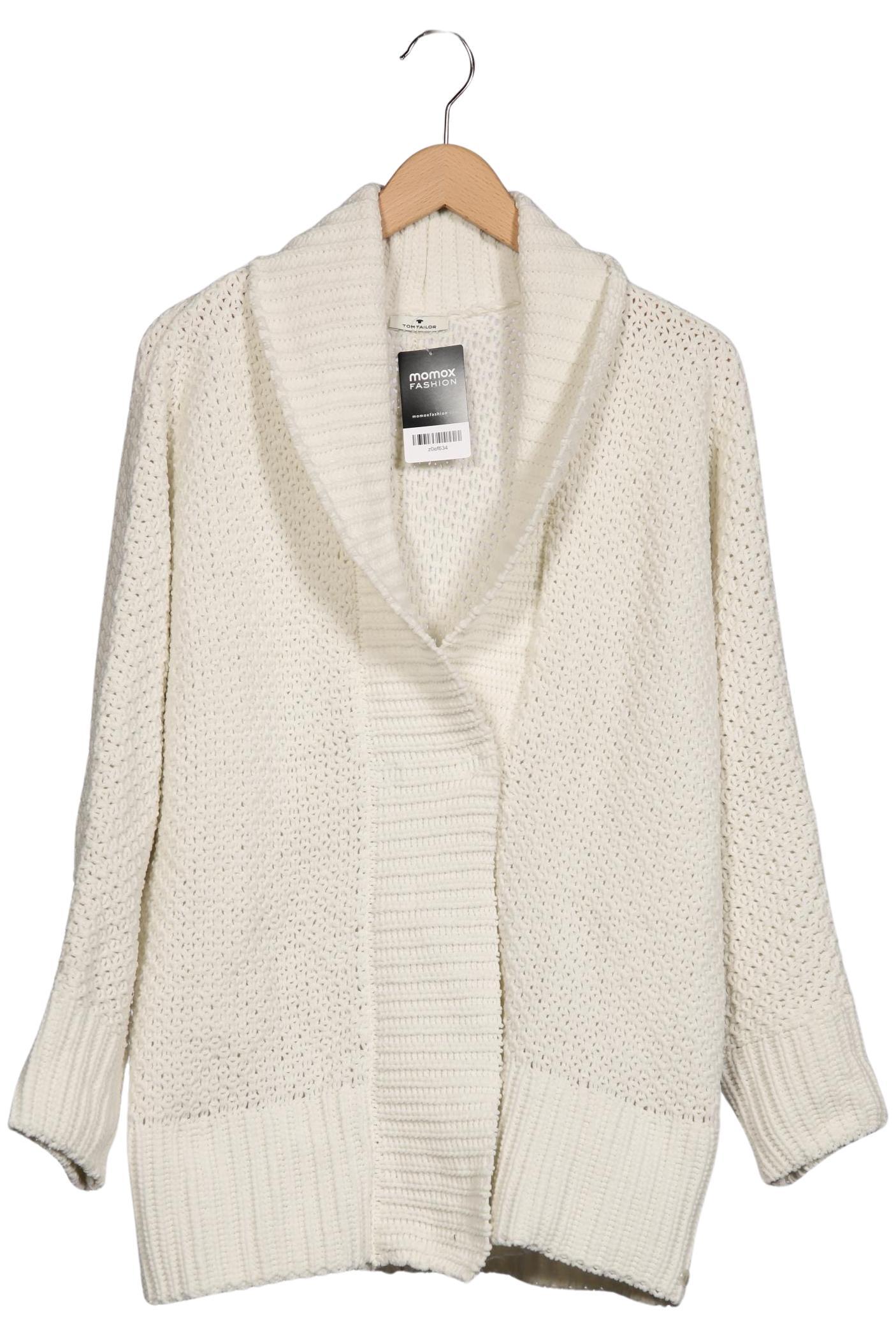 

Tom Tailor Damen Strickjacke, weiß, Gr. 38