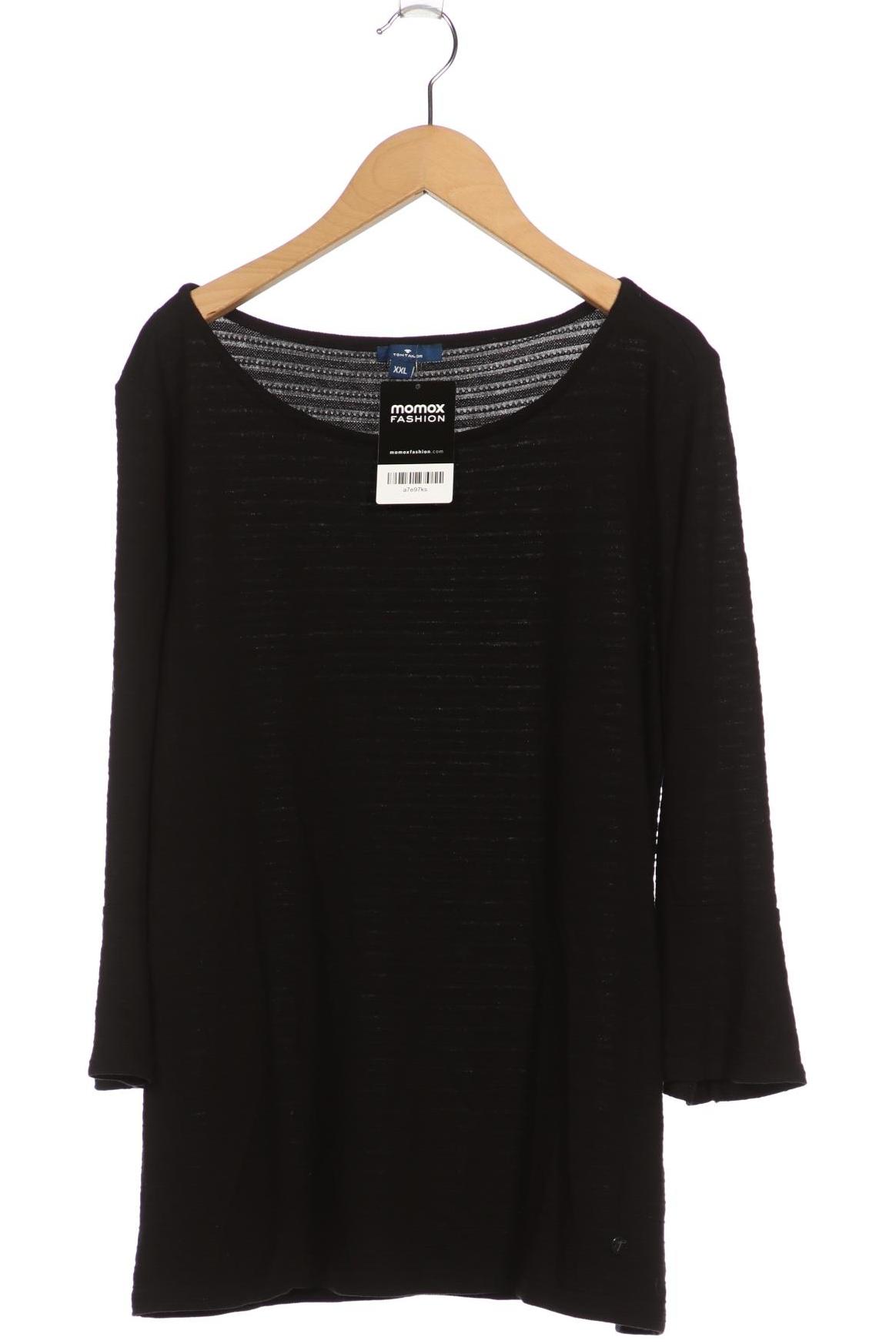 

Tom Tailor Damen Langarmshirt, schwarz, Gr. 46